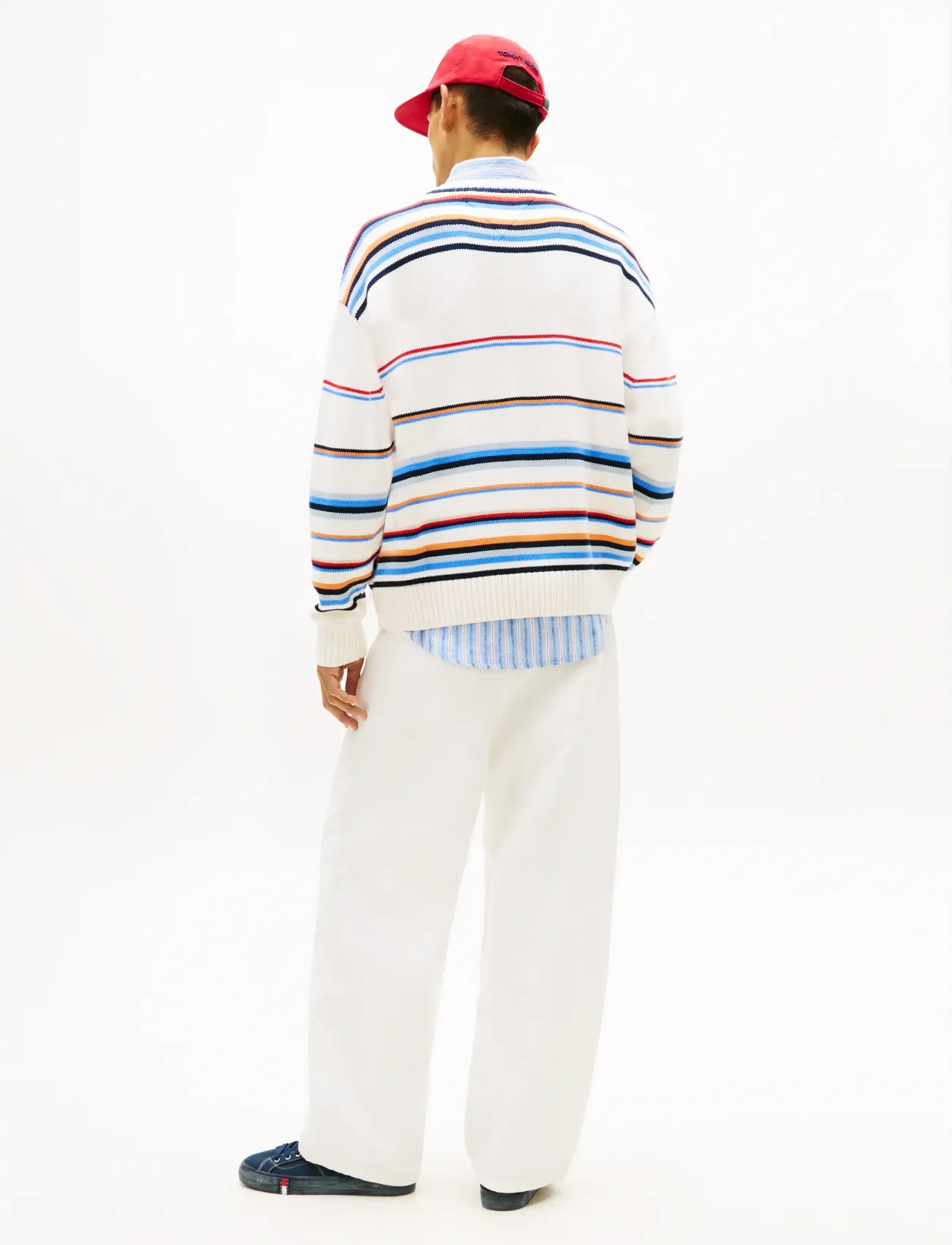 Tommy Jeans - TJM 90S MULTI STRIPES SWEATER - rundhals - ancient white multi - 2