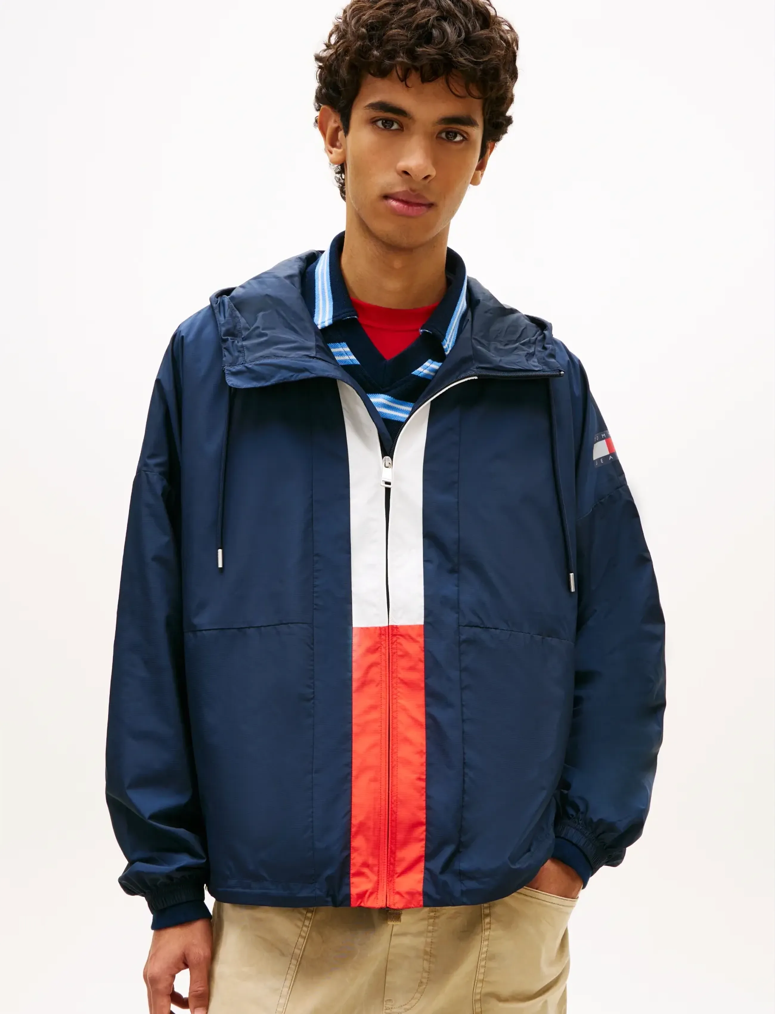 Tommy Jeans TJM CHICAGO FLAG WINDBREAKER EXT - Odzież zewnętrzna - DARK NIGHT NAVY / navy