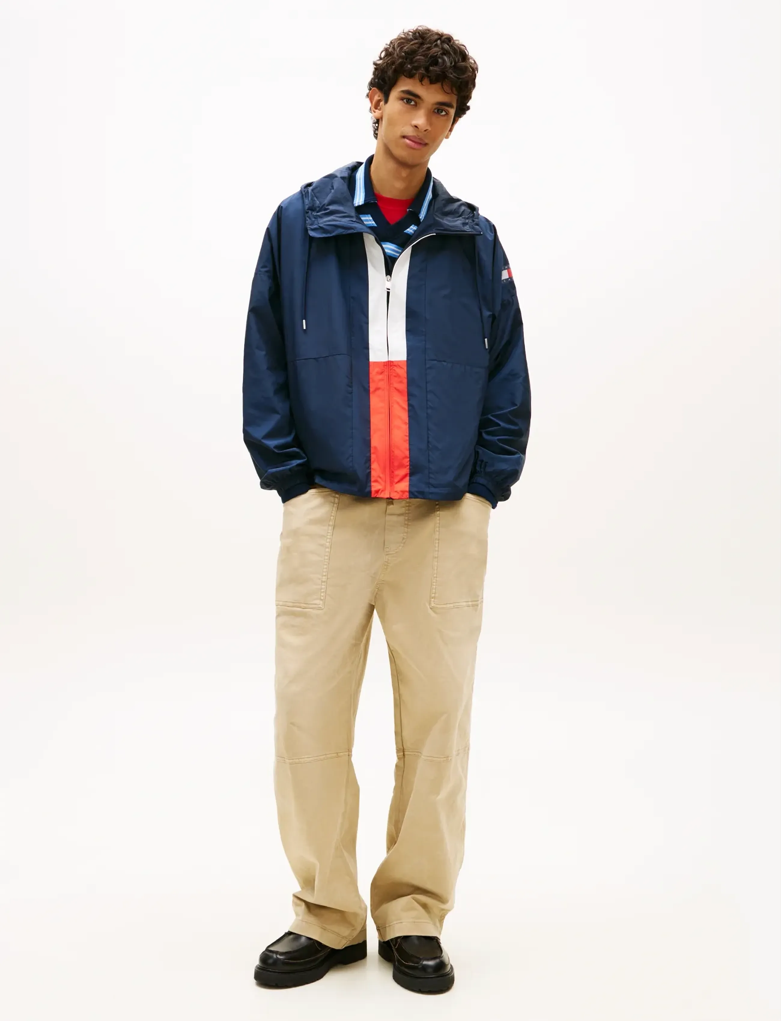 Chicago oversize windbreaker blockfärgad 4
