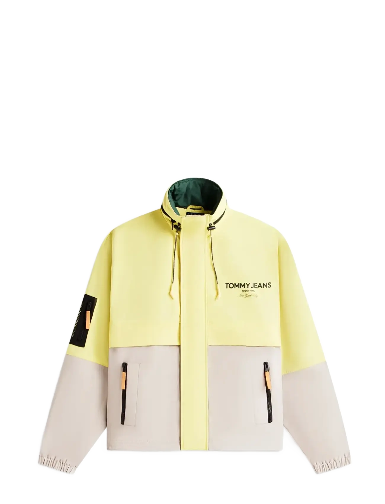 Tommy Jeans TJM COLORBLCK WINDCHEATER JACKET - Asusteet - LIMESTONE DUST MULTI / yellow