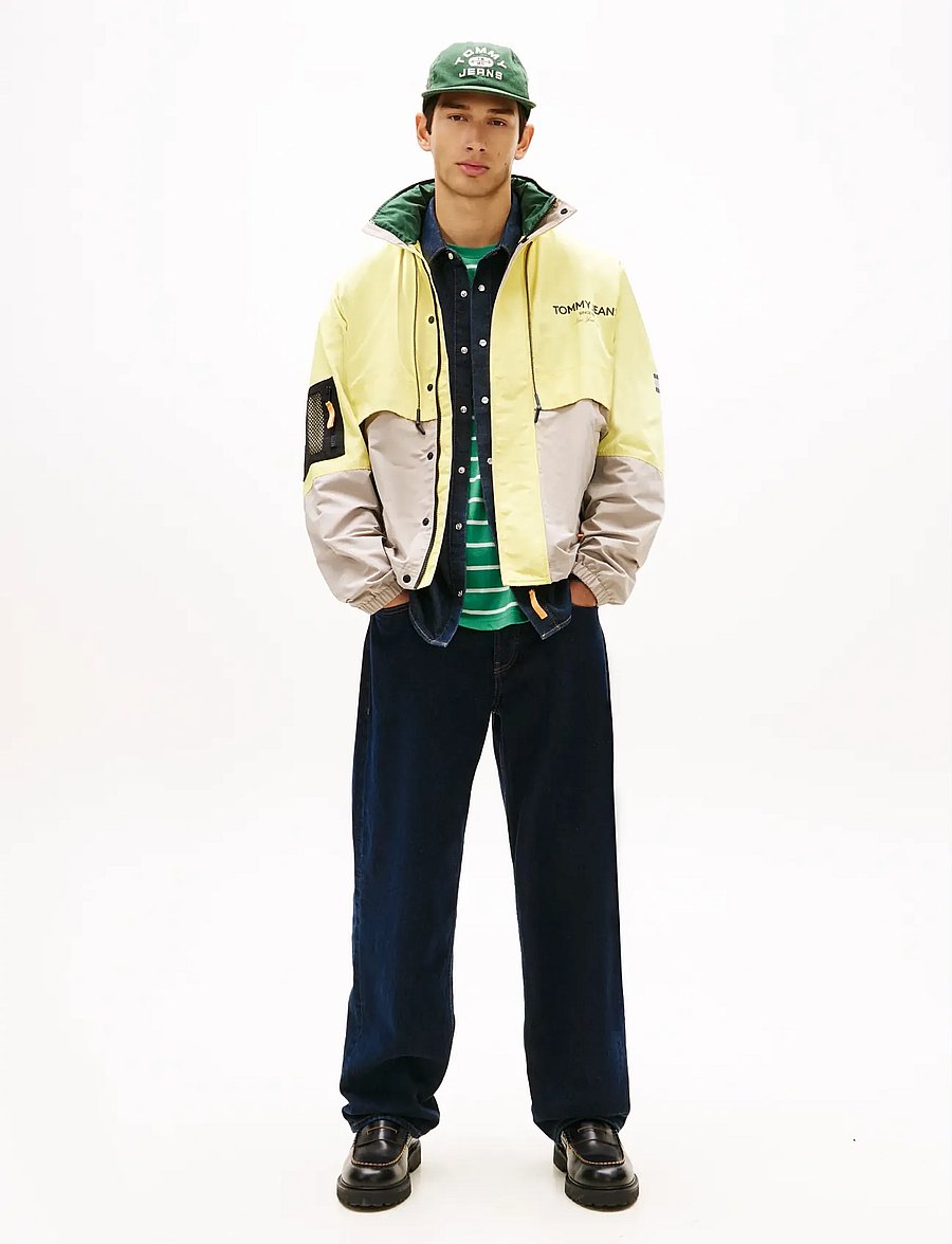 Tommy Jeans - TJM COLORBLCK WINDCHEATER JACKET - hybridjakker - limestone dust multi - 3