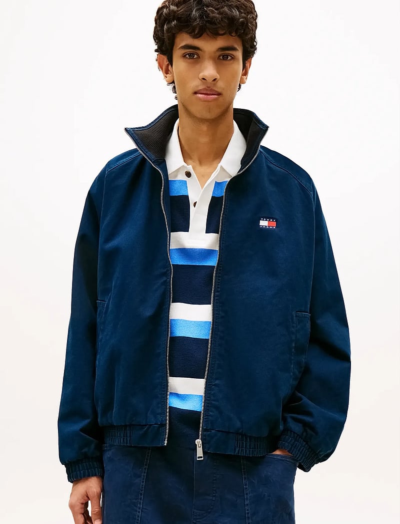 Tommy Jeans - TJM ESSENTIAL COTTON JACKET EXT - frühlingsjacken - dark night navy - 0