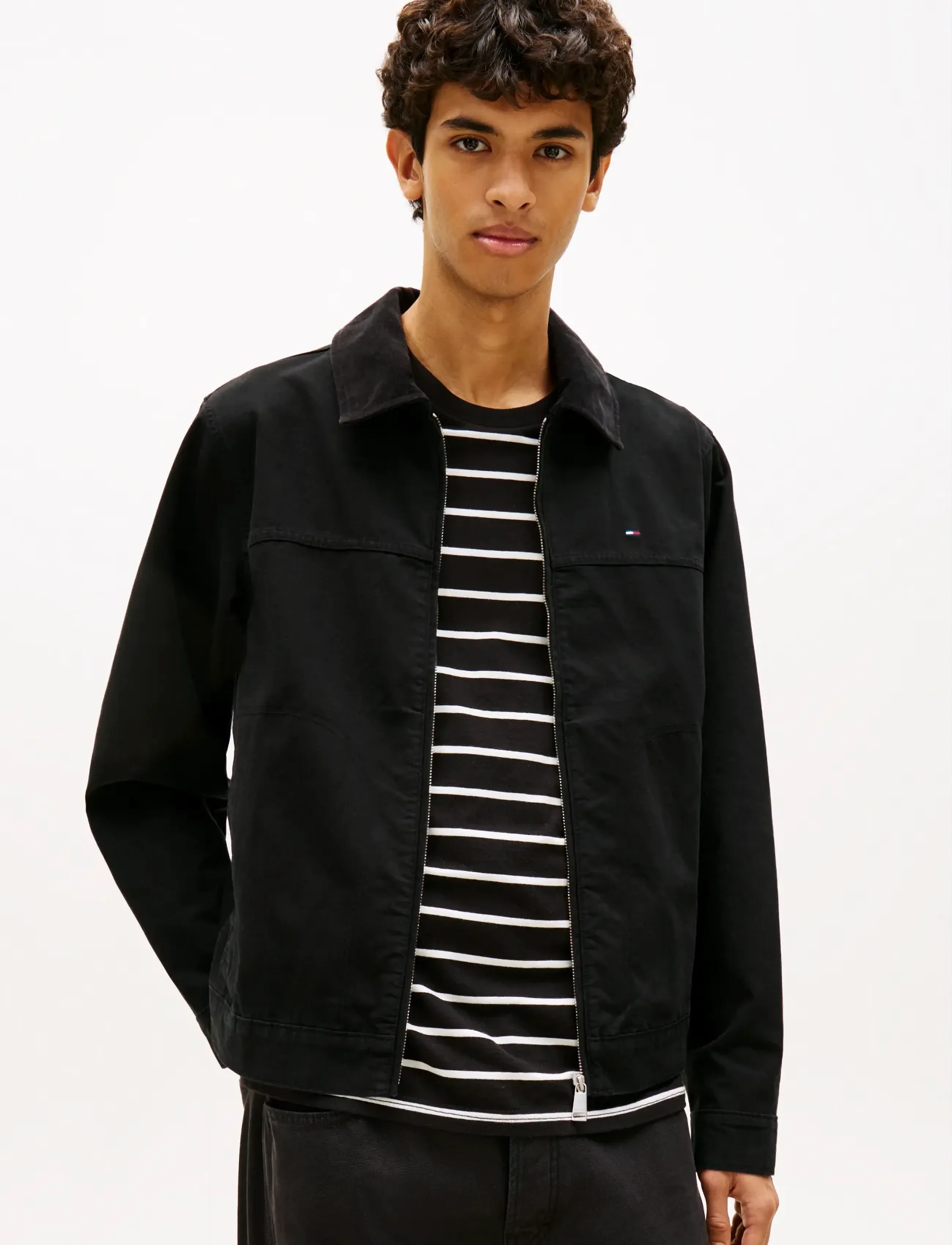 Tommy Jeans TJM REG COTTON RANCH JACKET - Nyheter - BLACK / black