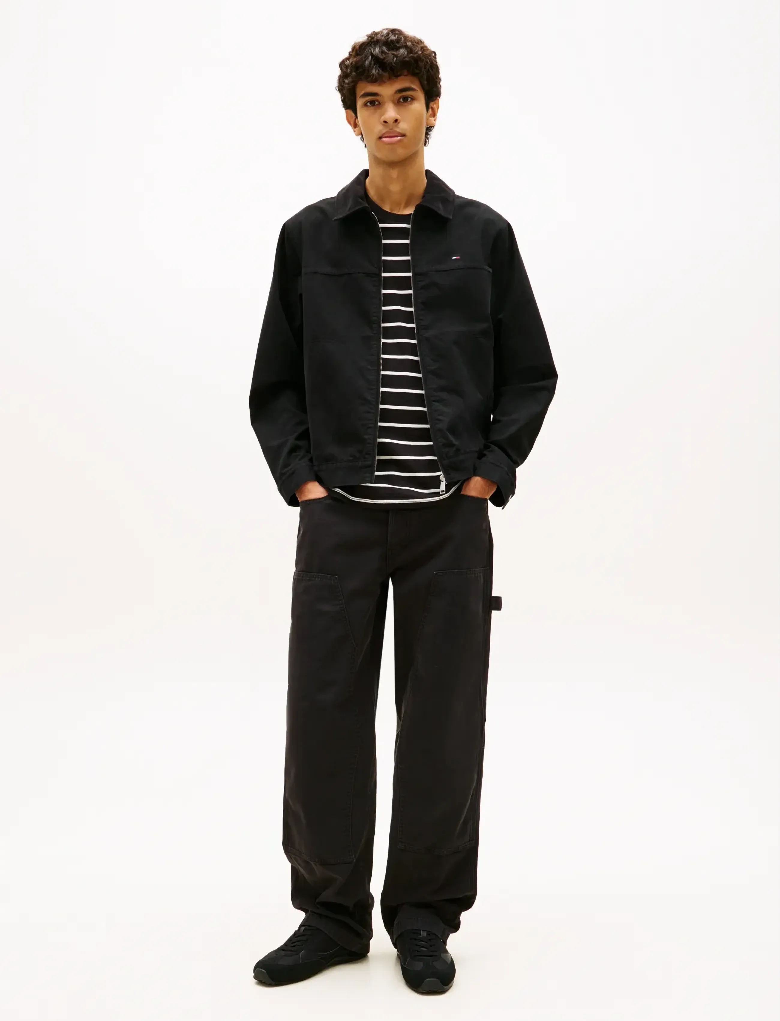 Tommy Jeans - TJM REG COTTON RANCH JACKET - kurtki wiosenne - black - 3