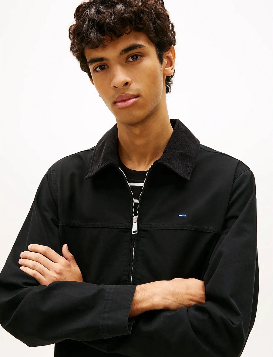 Tommy Jeans - TJM REG COTTON RANCH JACKET - sügisjoped - black - 4