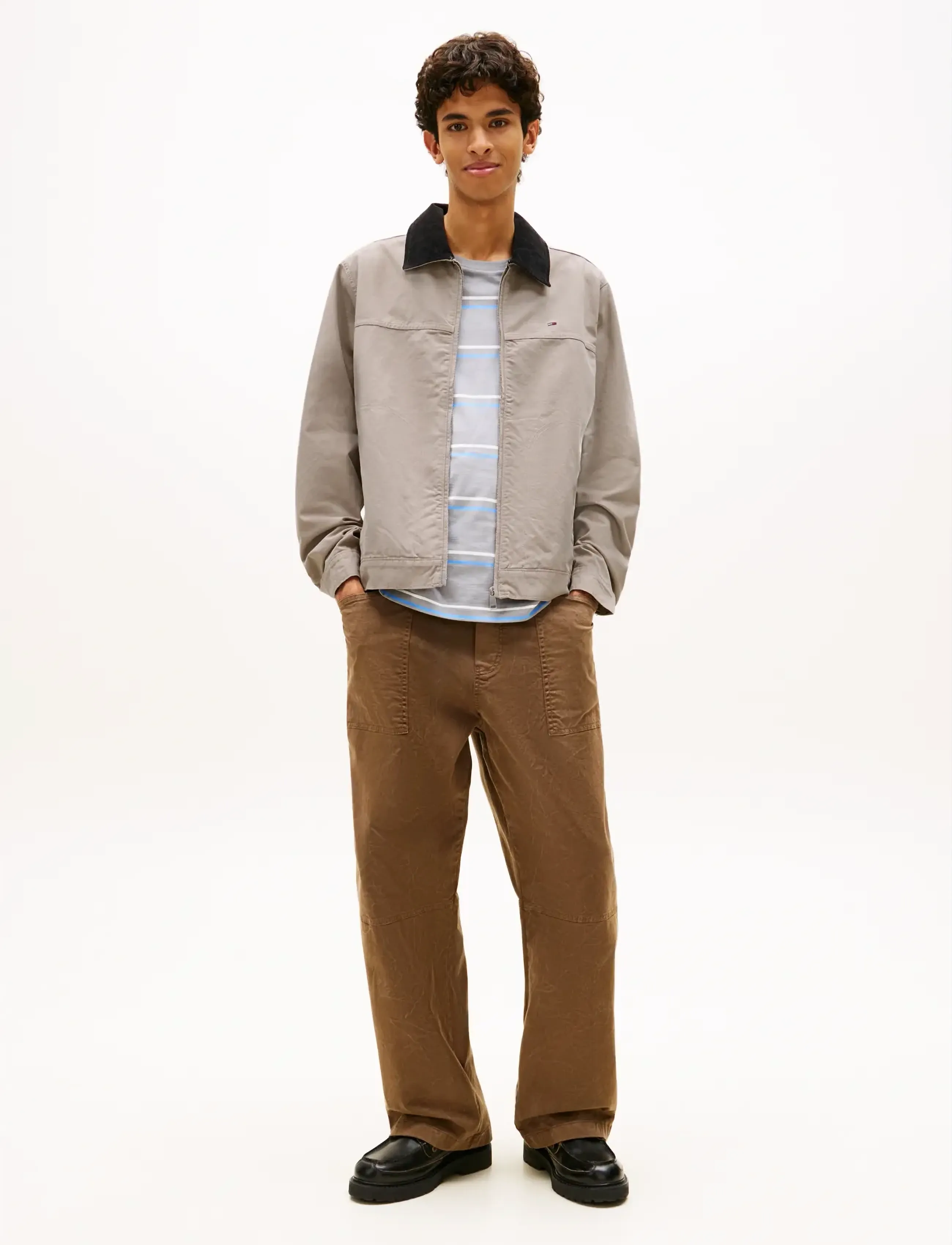 Tommy Jeans - TJM REG COTTON RANCH JACKET - spring jackets - limestone dust - 3