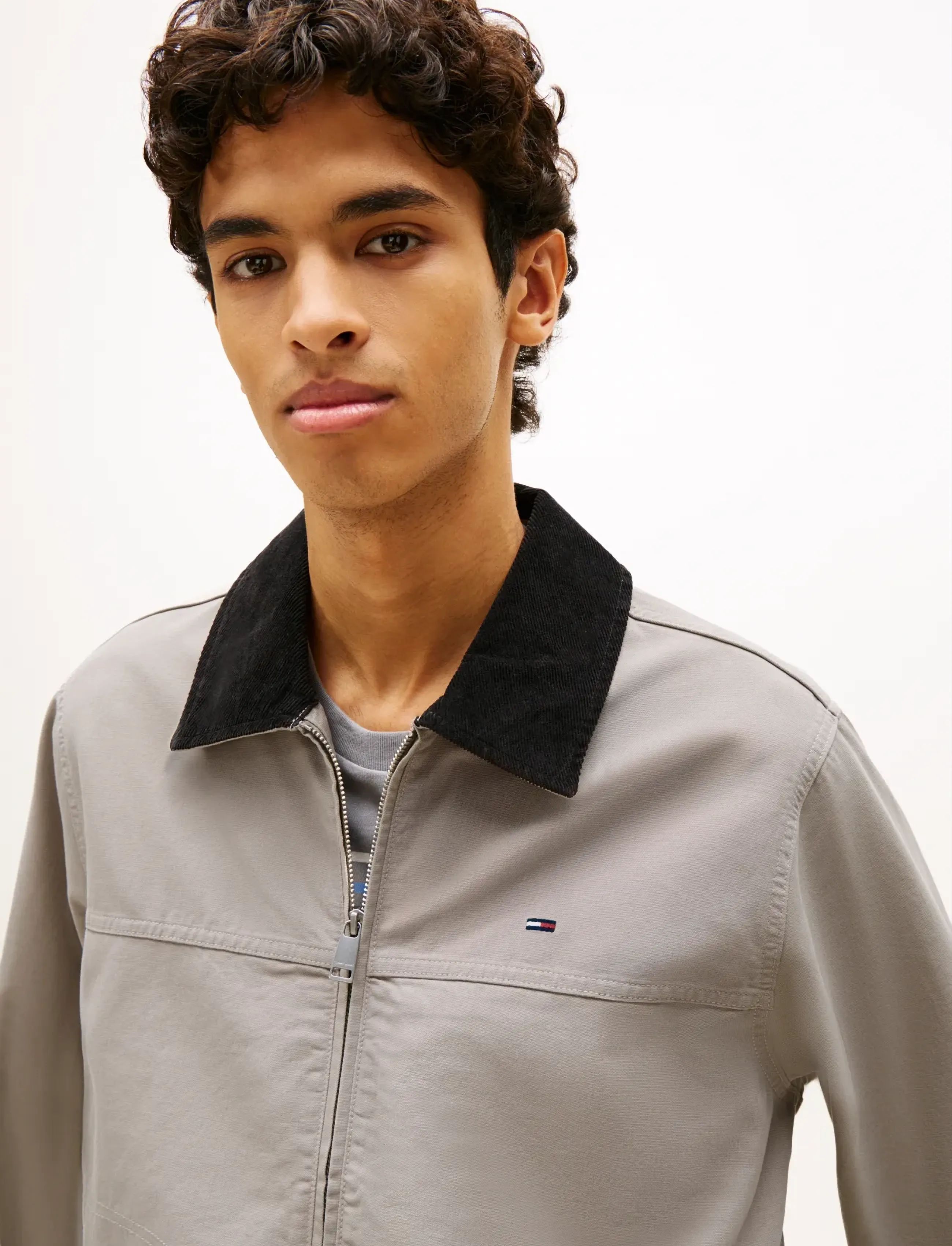Tommy Jeans - TJM REG COTTON RANCH JACKET - spring jackets - limestone dust - 4