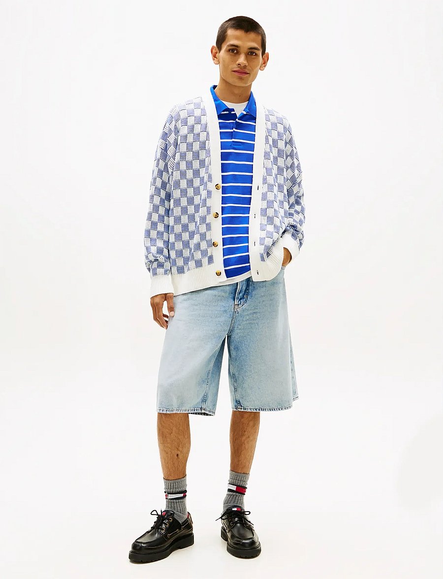 Tommy Jeans - TJM RLX TEXTURE CARDI - strickjacken - fizzy blue - 3