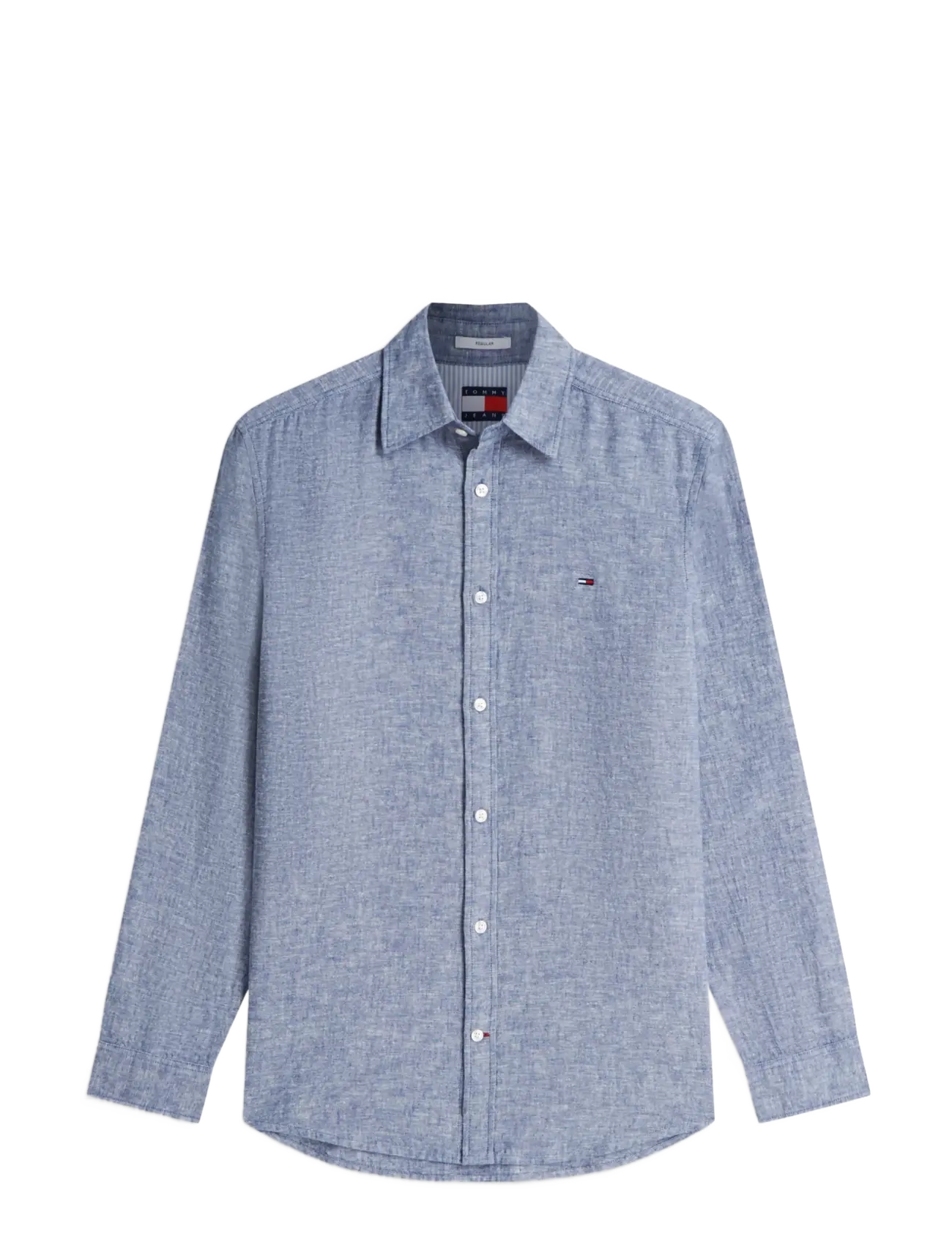 Tommy Jeans - TJM REG LINEN BLEND SHIRT EXT - linneskjortor - blue storm - 1