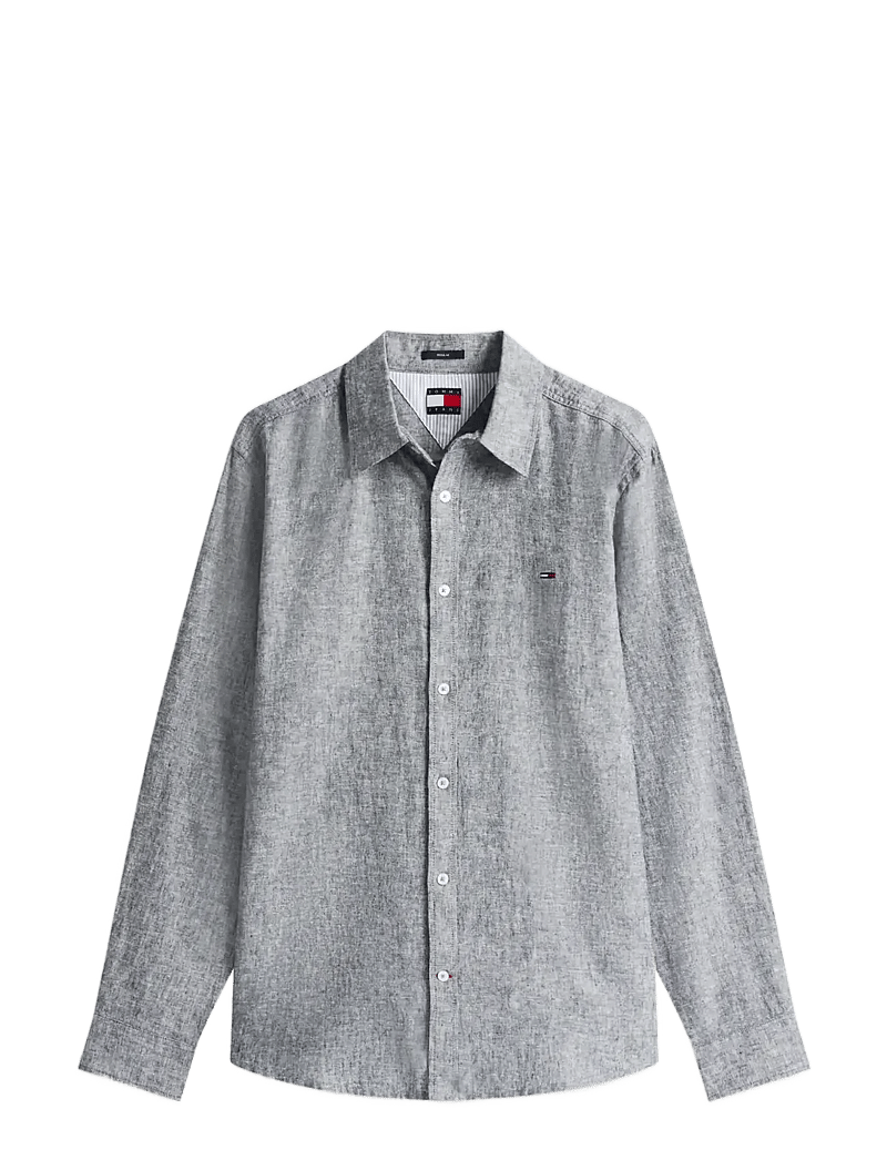 Tommy Jeans - TJM REG LINEN BLEND SHIRT EXT - linen shirts - dark night navy - 1