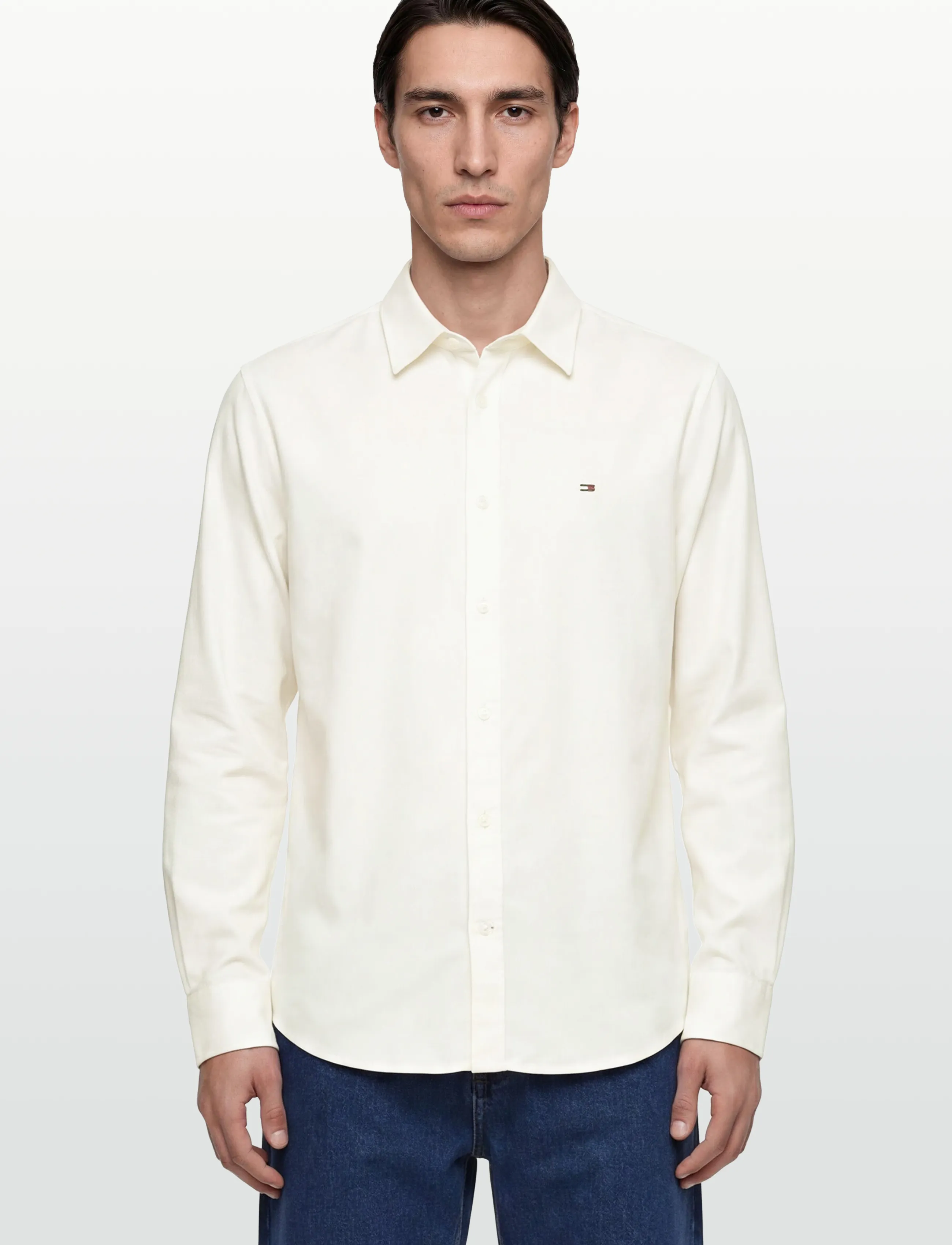 Tommy Jeans - TJM REG LINEN BLEND SHIRT EXT - hørskjorter - ecru - 3
