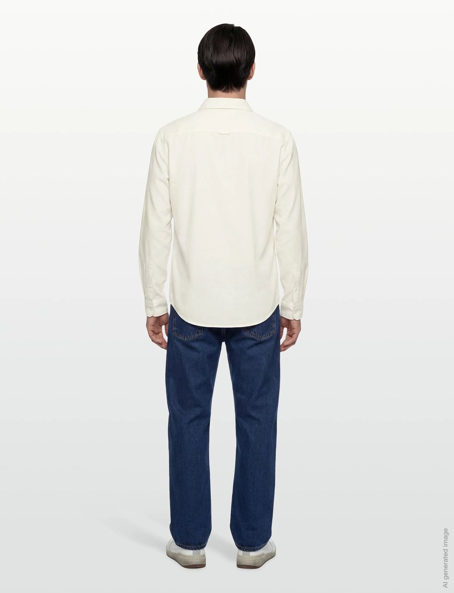 Tommy Jeans - TJM REG LINEN BLEND SHIRT EXT - leinenhemden - ecru - 4