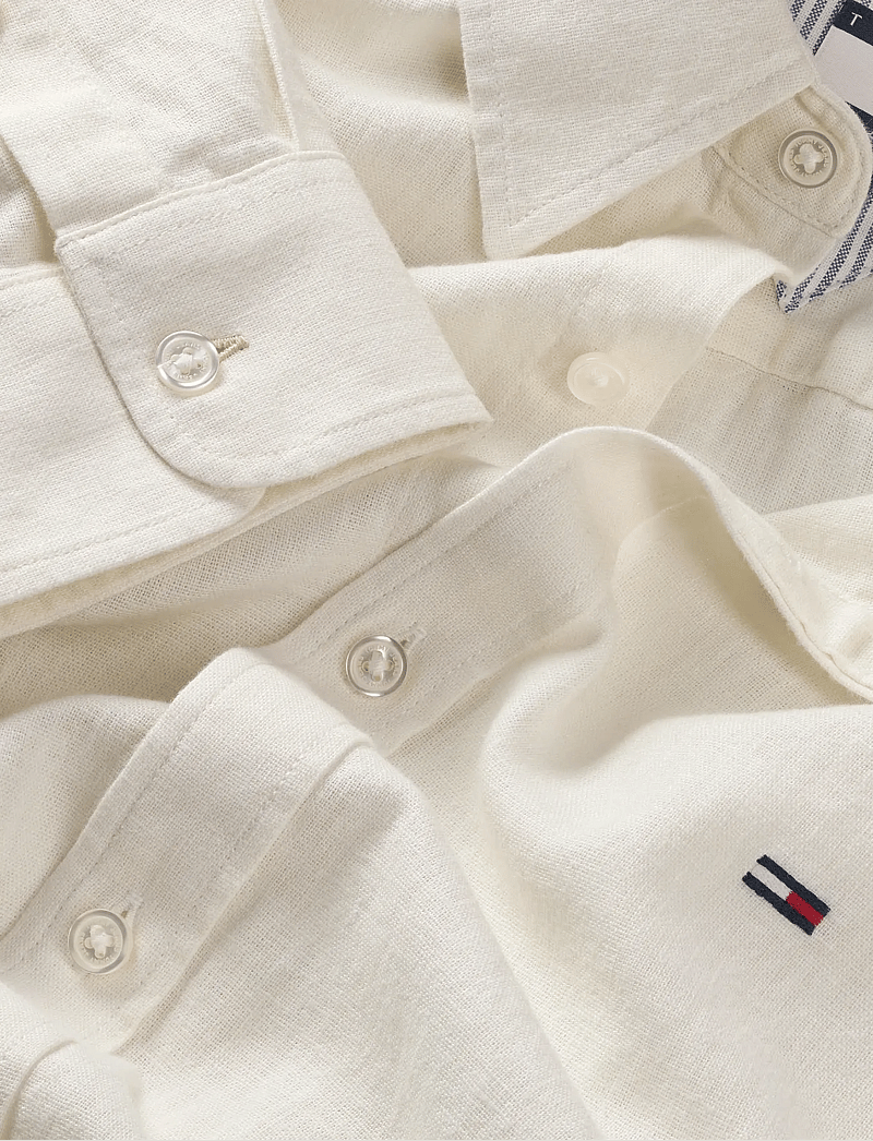 Tommy Jeans - TJM REG LINEN BLEND SHIRT EXT - linen shirts - ecru - 3