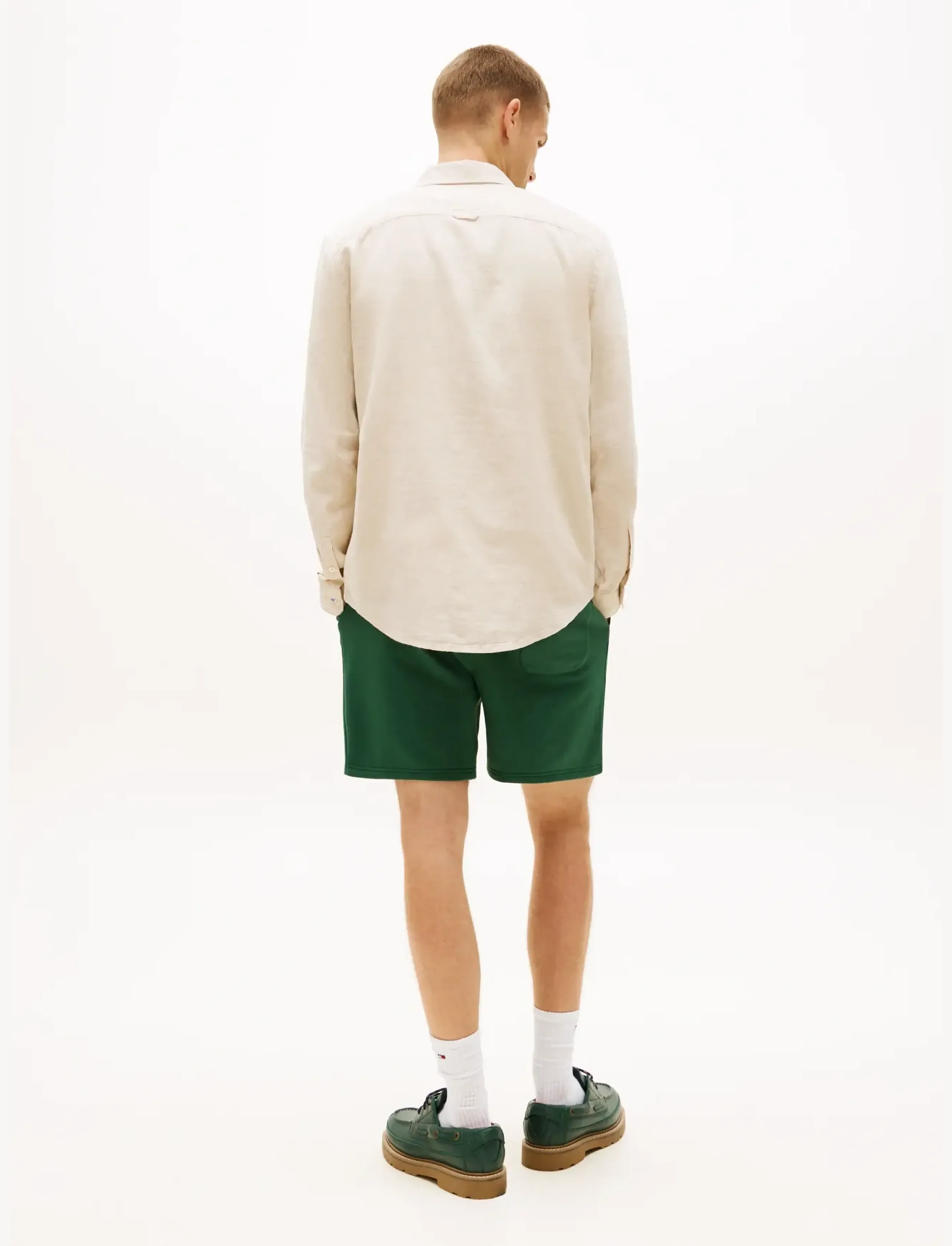 Tommy Jeans - TJM REG LINEN BLEND SHIRT EXT - hørskjorter - gentle gold - 2