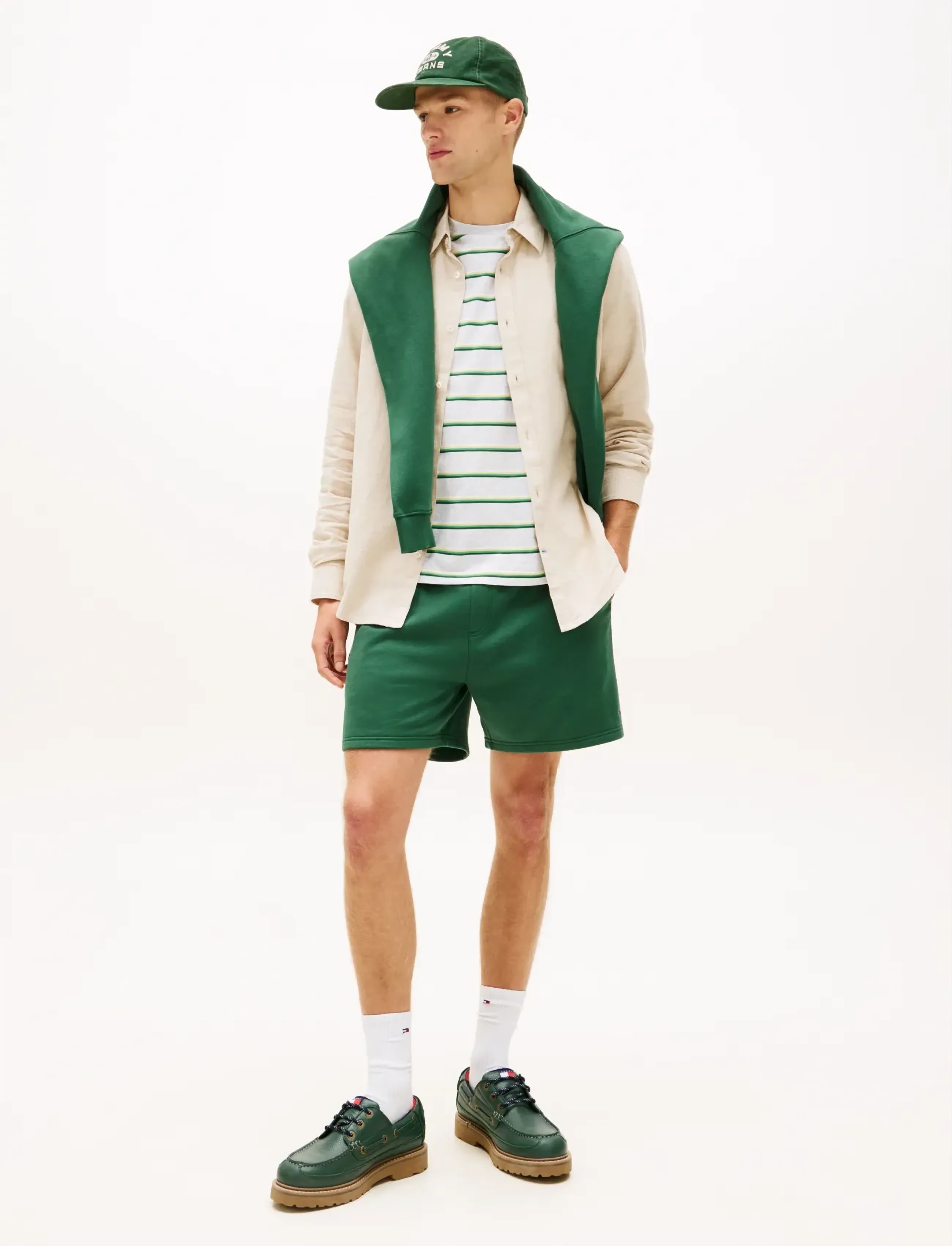 Tommy Jeans - TJM REG LINEN BLEND SHIRT EXT - hørskjorter - gentle gold - 3