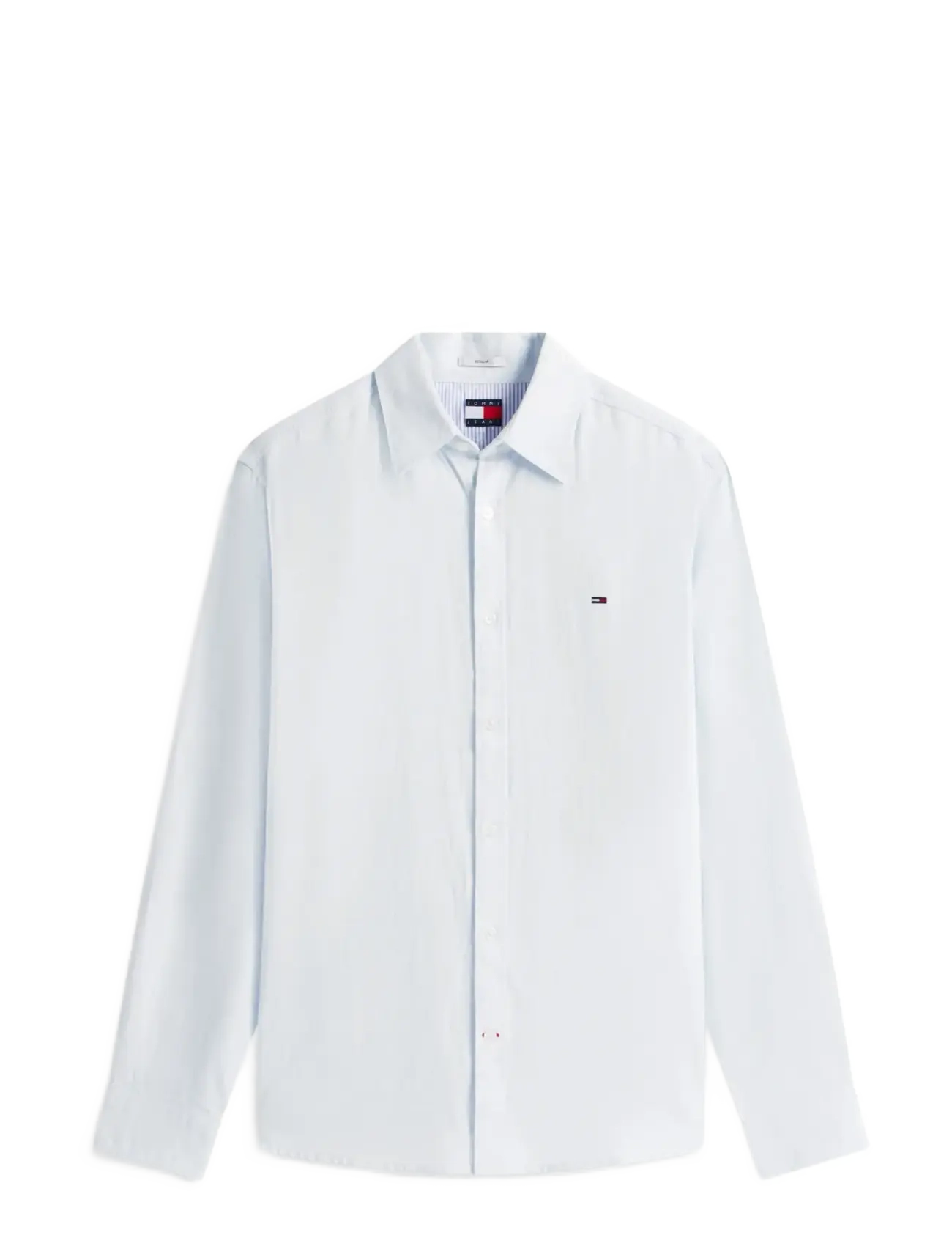 Tommy Jeans TJM REG LINEN BLEND SHIRT EXT - Linneskjortor - SWEET BLUE / blue