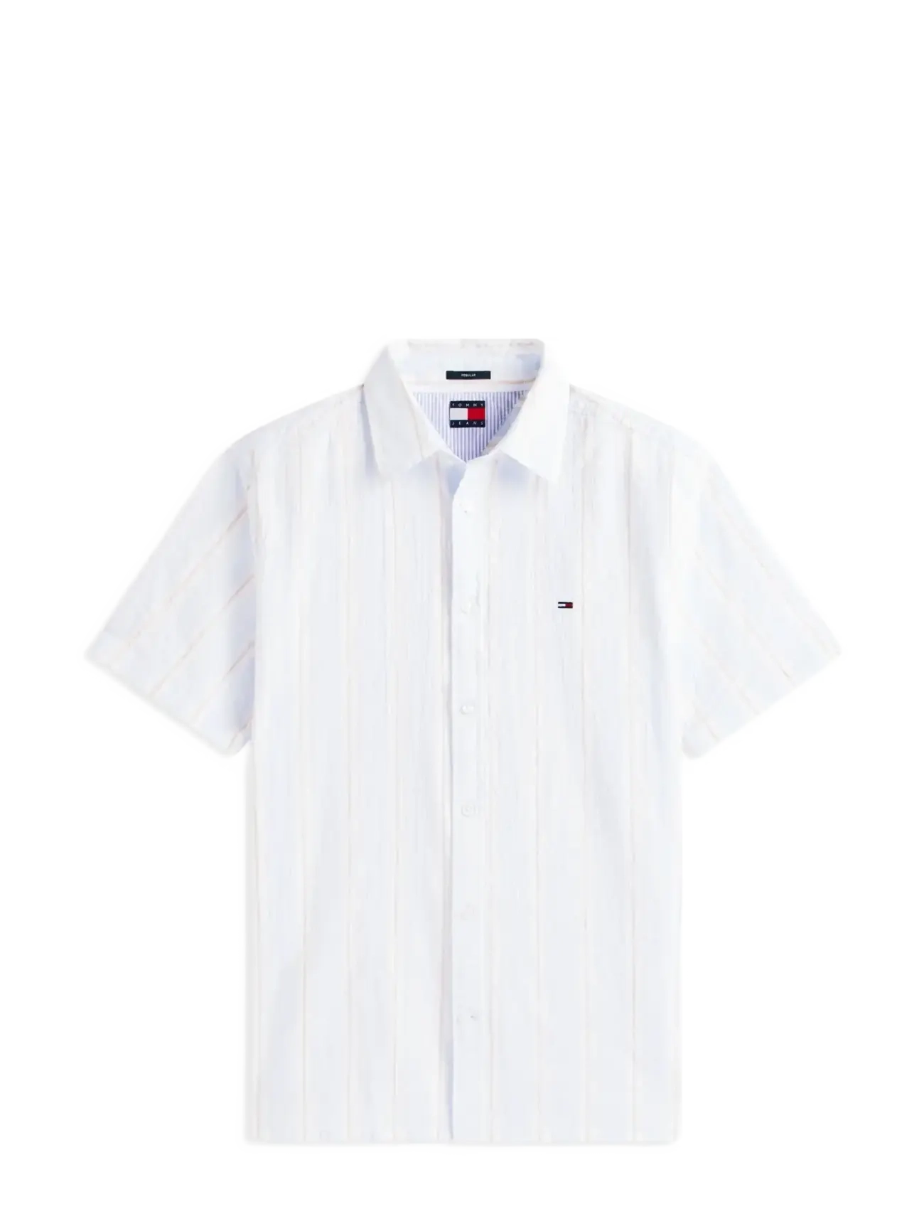 Tommy Jeans TJM REG SEERSUCKR PTRN SHIRT EXT - Skjorter - SWEET BLUE STRIPE / blue