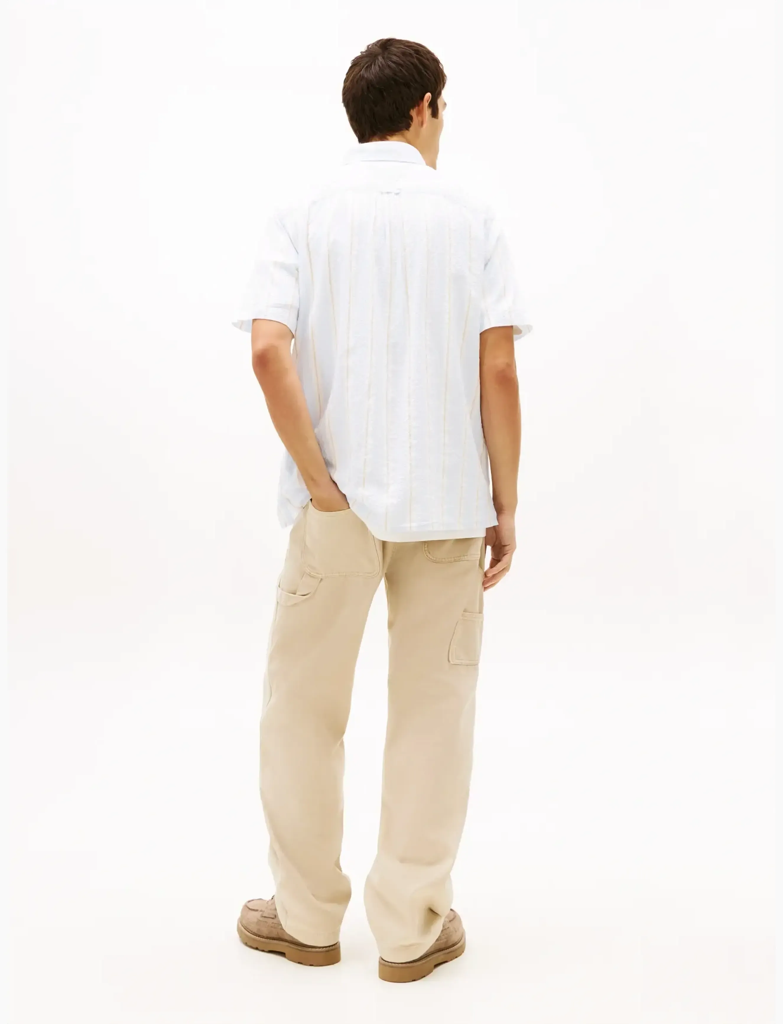 Tommy Jeans - TJM REG SEERSUCKR PTRN SHIRT EXT - kortærmede skjorter - sweet blue stripe - 2