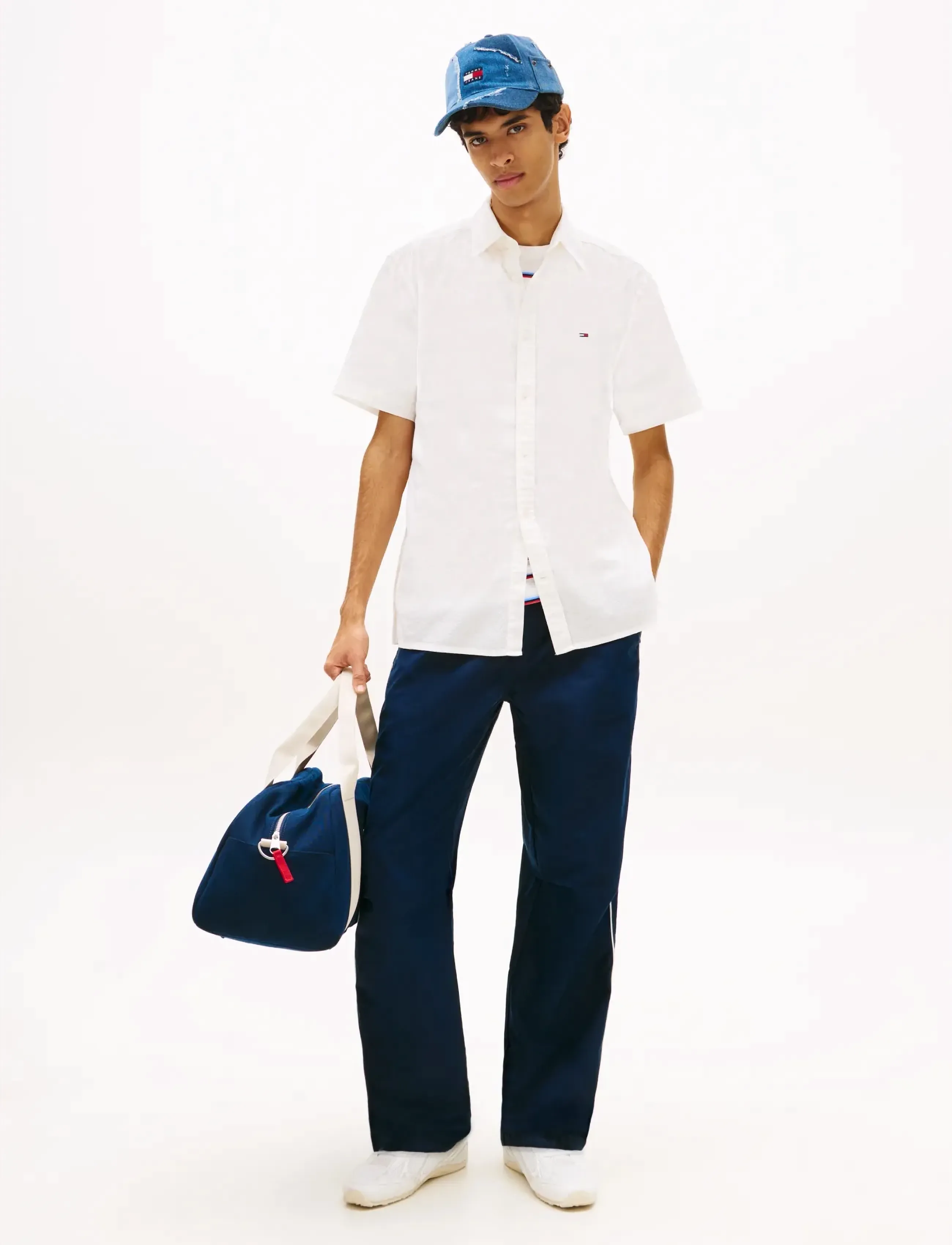 Tommy Jeans - TJM REG SEERSUCKER SHIRT EXT - chemises à manches courtes - ancient white - 3