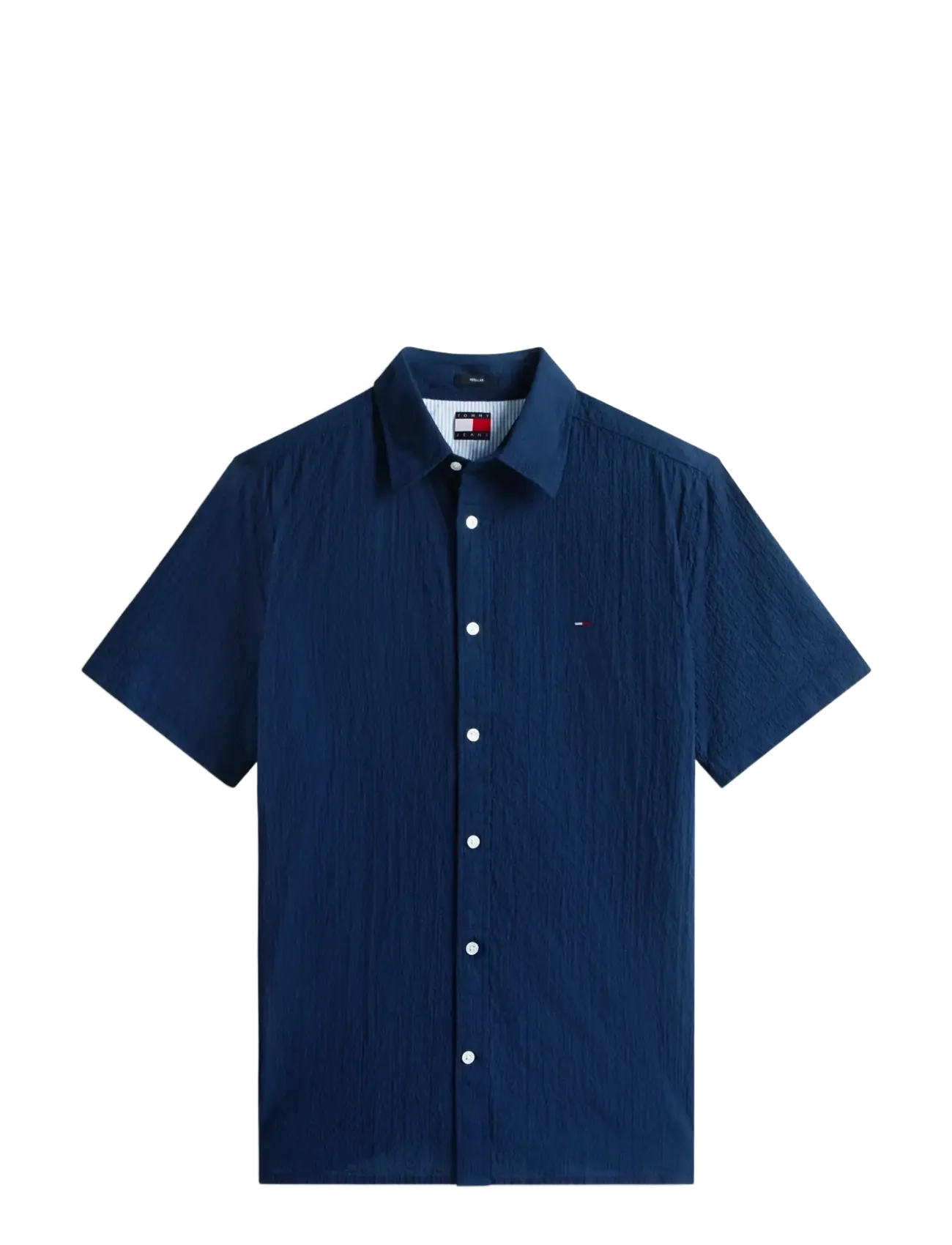 Tommy Jeans TJM REG SEERSUCKER SHIRT EXT - Tommy Jeans - DARK NIGHT NAVY / navy
