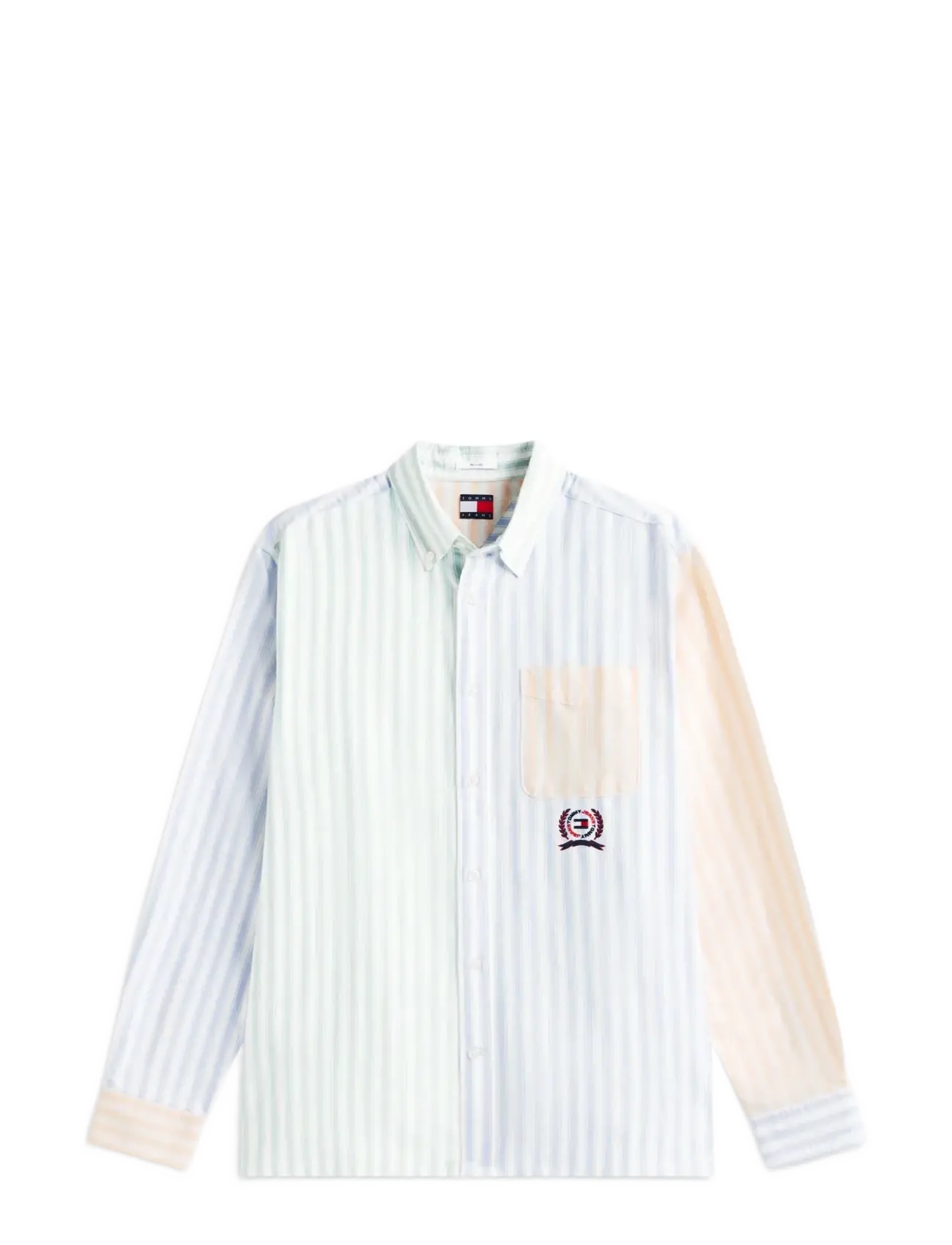 Tommy Jeans TJM RLX OXFORD FUN STRIPE SHIRT - Skjorter - BLUE TWILIGHT   MULTI / multi