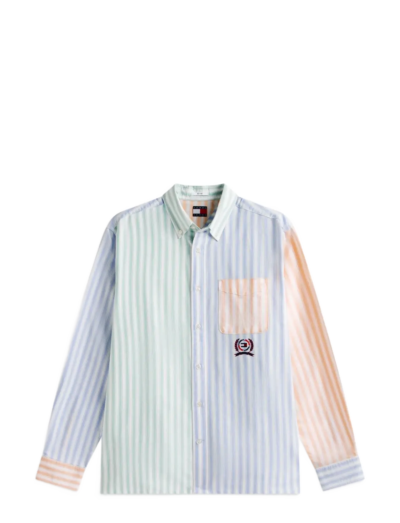 Tommy Jeans - TJM RLX OXFORD FUN STRIPE SHIRT - striped shirts - blue twilight   multi - 1