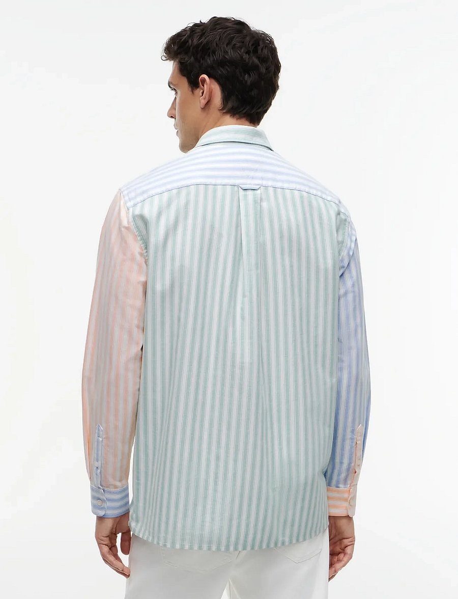 Tommy Jeans - TJM RLX OXFORD FUN STRIPE SHIRT - striped shirts - blue twilight multi - 2