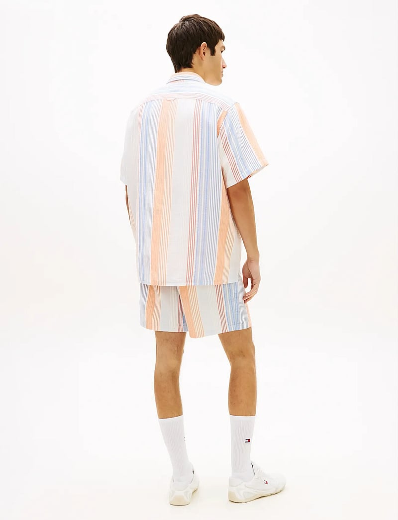 Tommy Jeans - TJM RLX STRIPE SS SHIRT EXT - short-sleeved shirts - ancient white stripes - 2