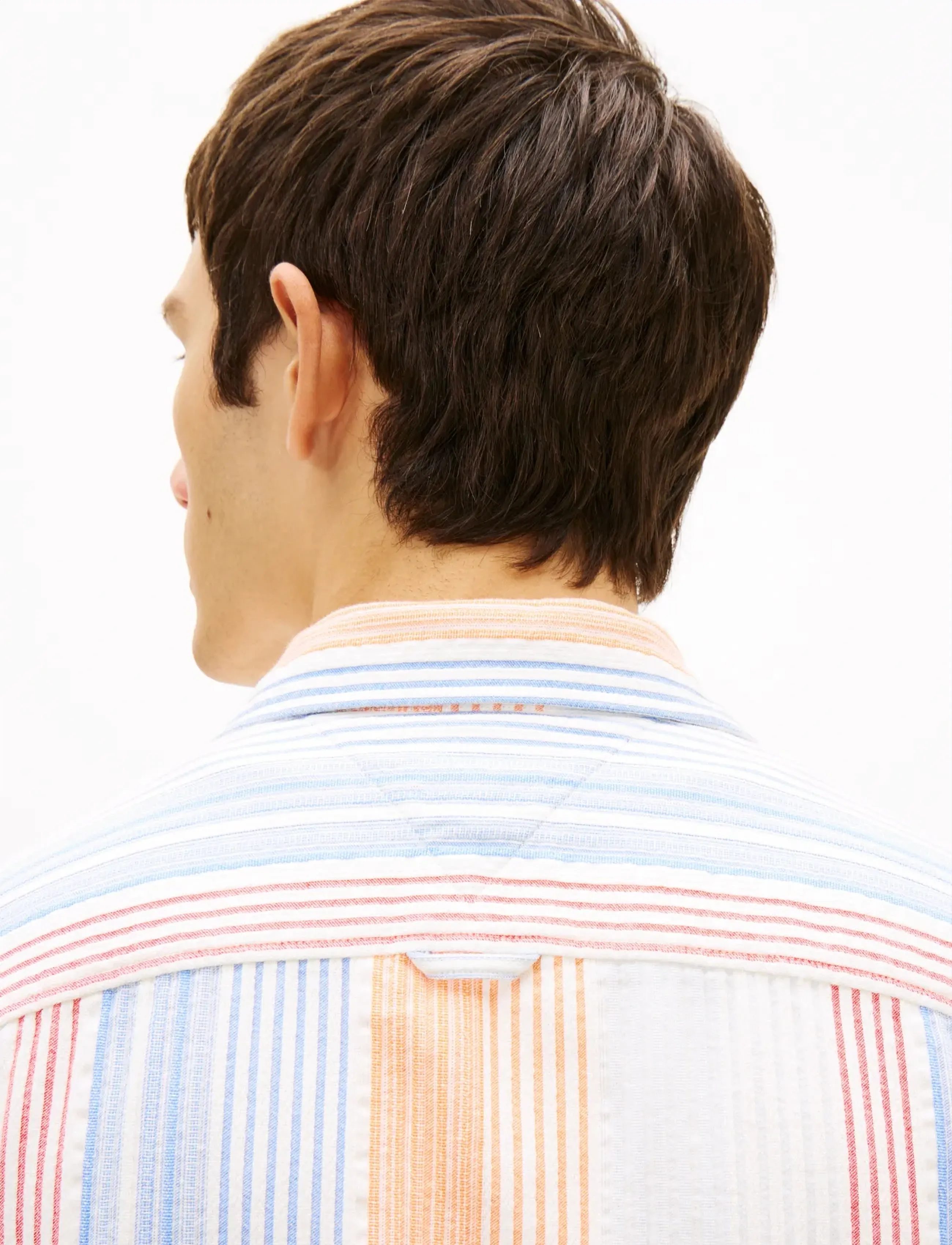 Tommy Jeans - TJM RLX STRIPE SS SHIRT EXT - kortærmede skjorter - ancient white stripes - 4