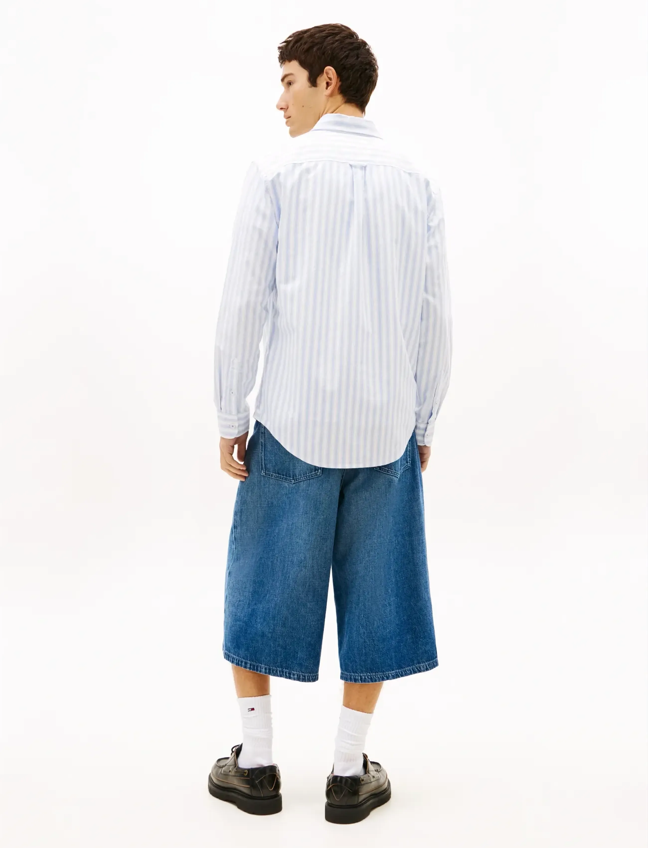 Tommy Jeans - TJM REG STRIPE OXFORD SHIRT EXT - stribede skjorter - blue twilight stripe - 2
