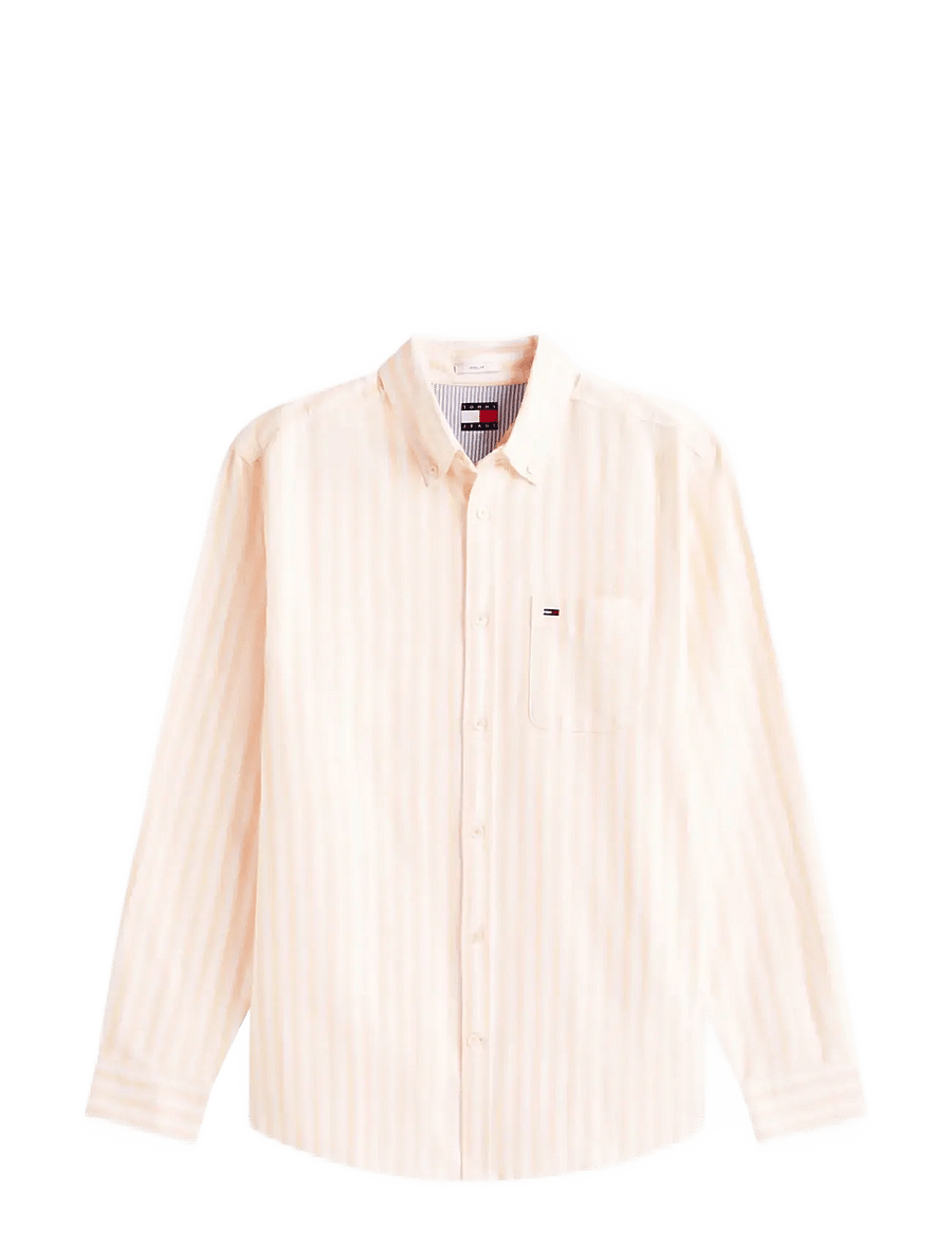Tommy Jeans - TJM REG STRIPE OXFORD SHIRT EXT - stribede skjorter - faded sun kiss stripe - 1