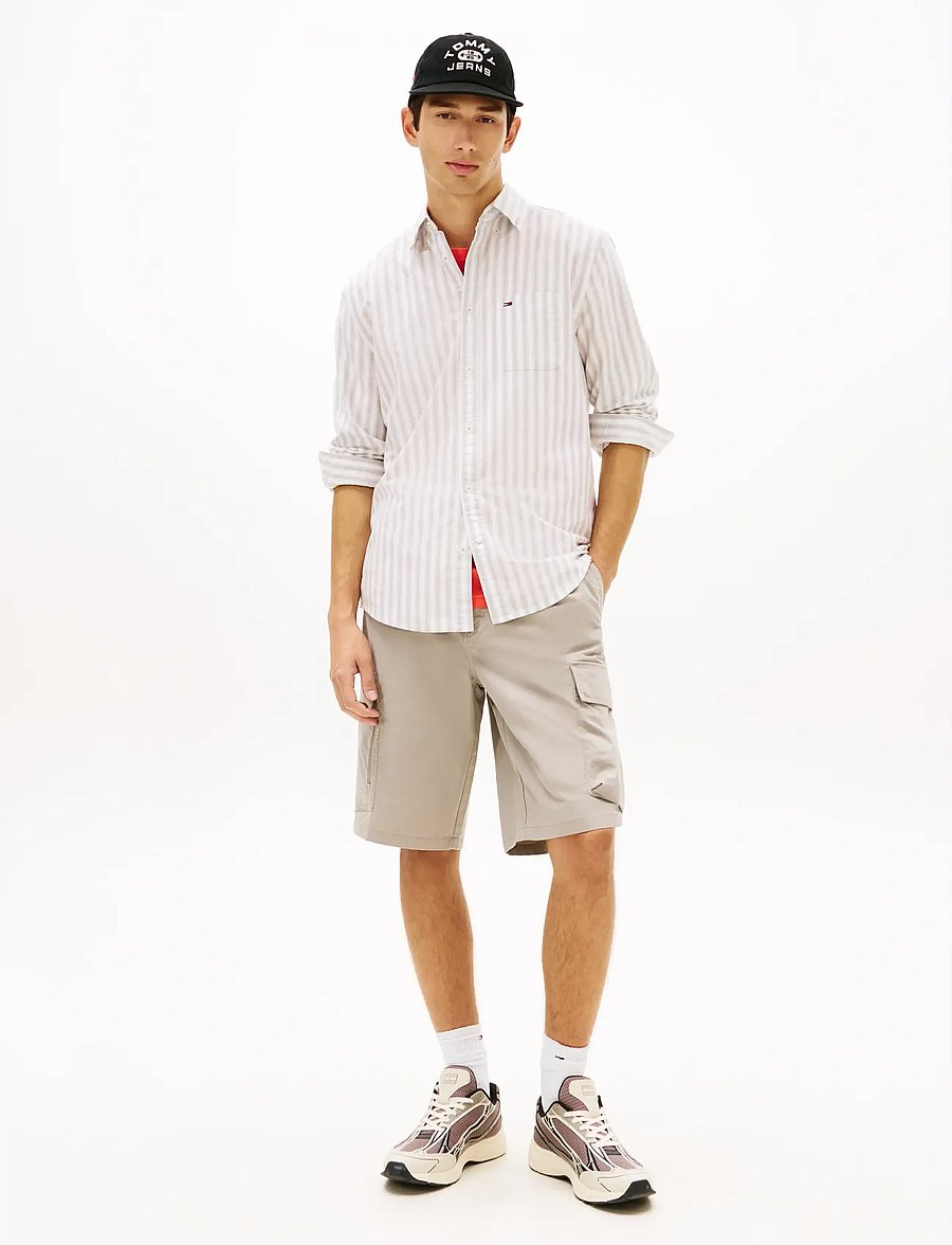 Tommy Jeans - TJM REG STRIPE OXFORD SHIRT EXT - stribede skjorter - ivy mink stripe - 3