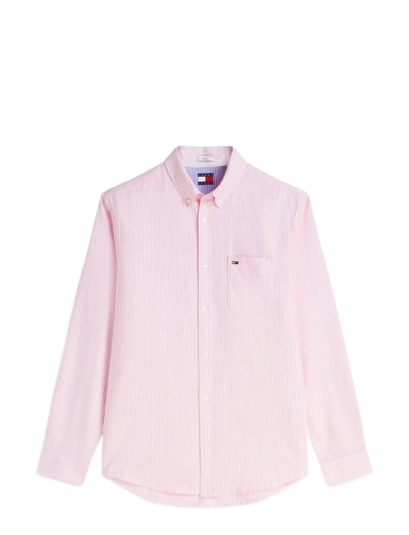 Tommy Jeans - TJM REG STRIPE OXFORD SHIRT EXT - oxford-skjortor - pink daisy stripe - 1