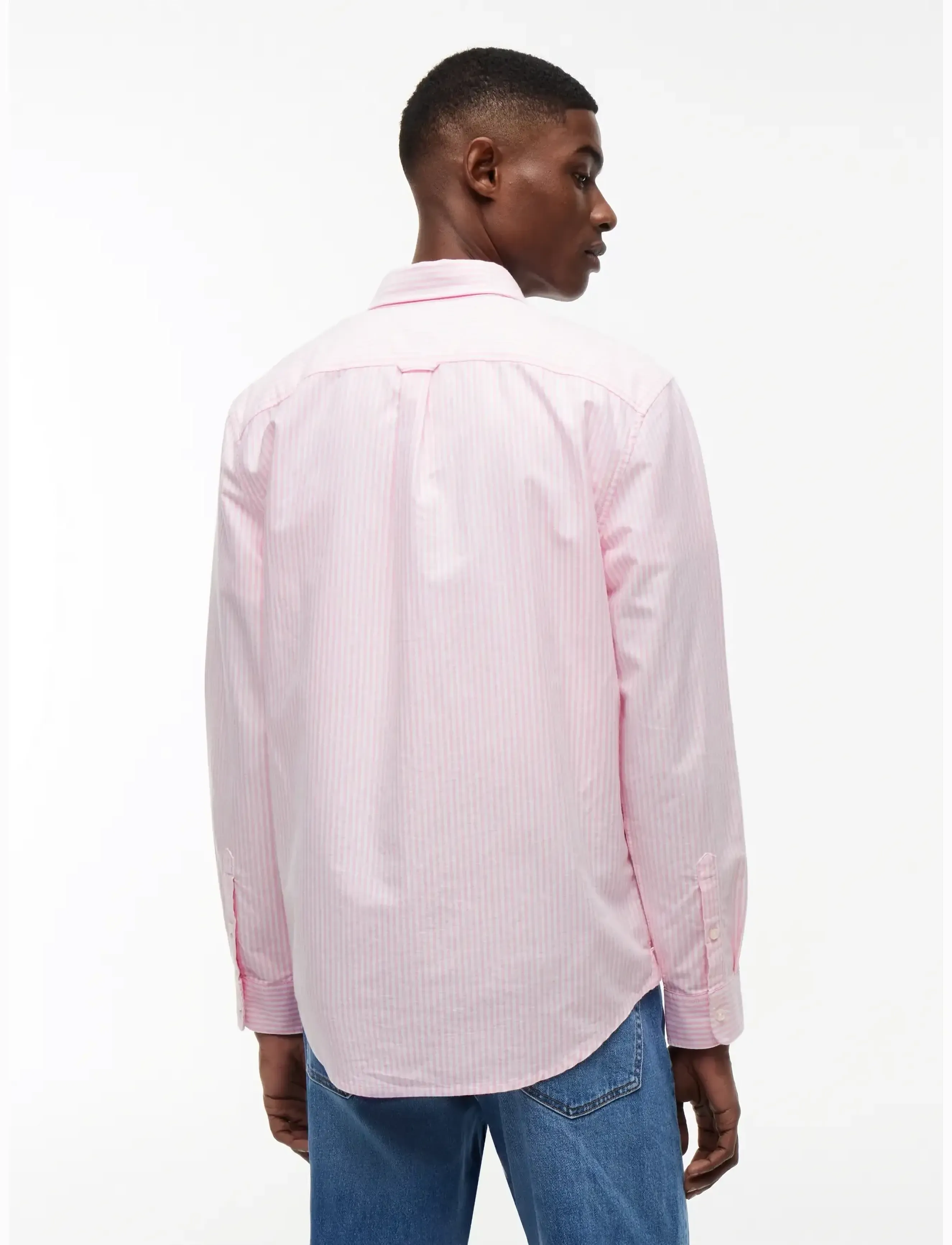 Tommy Jeans - TJM REG STRIPE OXFORD SHIRT EXT - oxford-skjortor - pink daisy stripe - 2