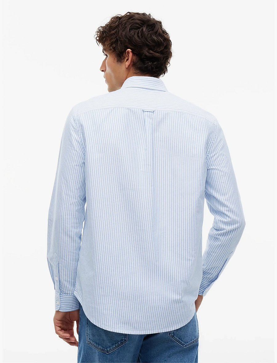 Tommy Jeans - TJM REG STRIPE OXFORD SHIRT EXT - oxford-skjortor - vibrant blue stripes - 2