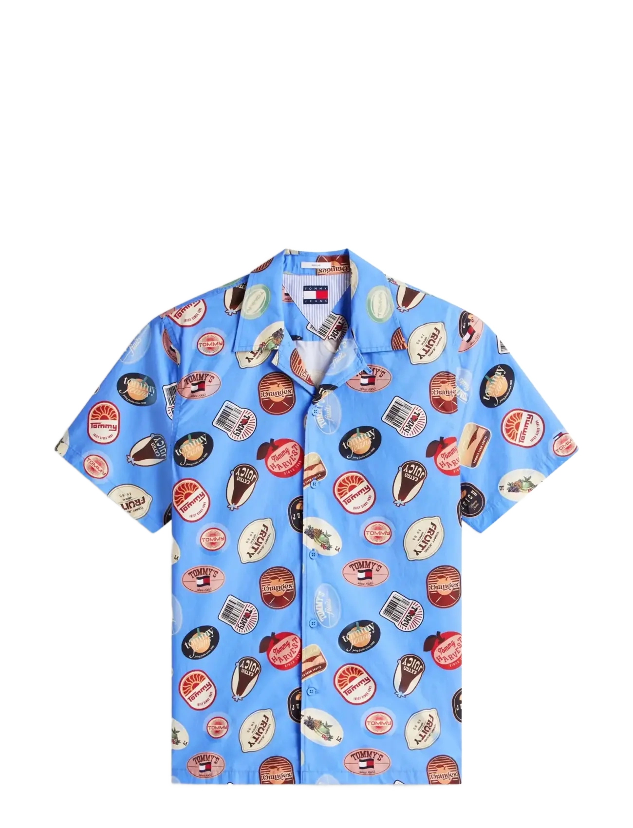 Tommy Jeans TJM REG AOP CAMP SHIRT EXT - Skjorter - BLUE TWILIGHT AOP / blue