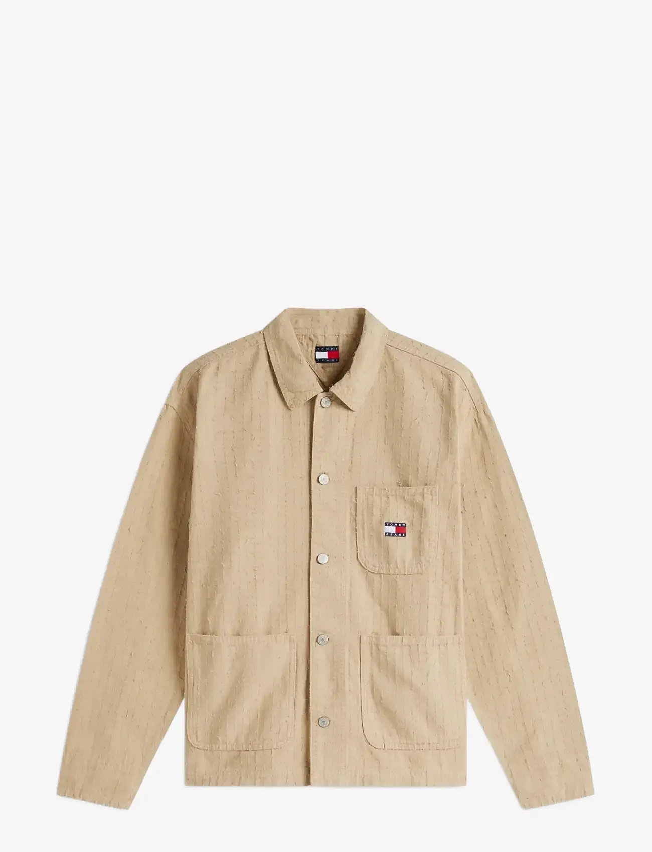 Tommy Jeans - TJM PUNCH NEEDLE OVERSHIRT - shop efter stil - gentle gold - 1