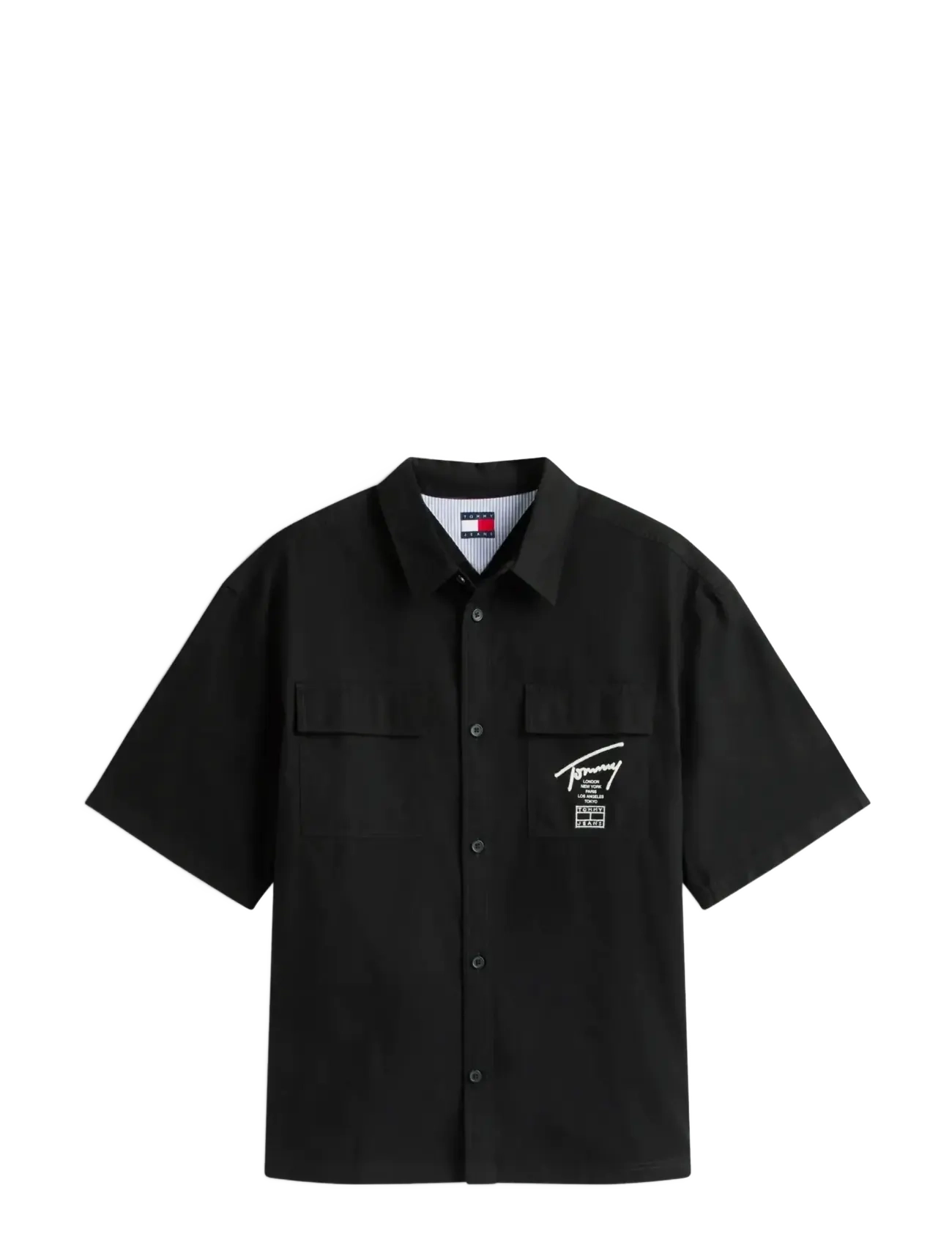 TOMMY JEANS Tjm Boxy Skater Shirt Schwarz - S - Herren