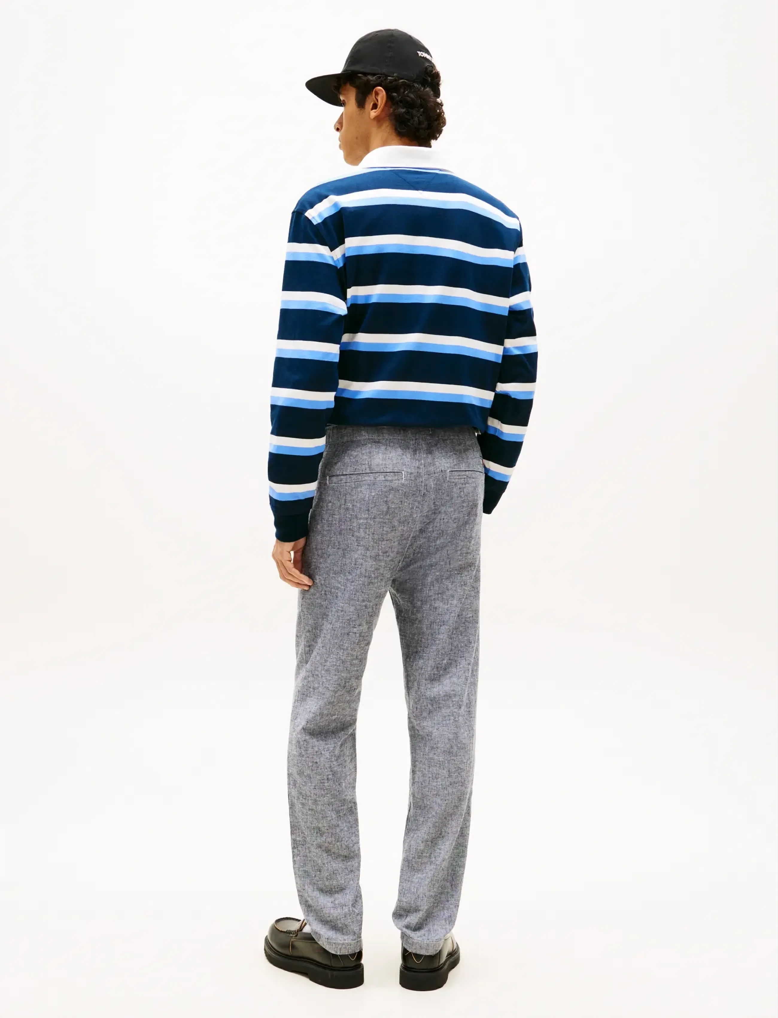 Tommy Jeans - TJM SONNY LINNEN MIX CHINO PANT - leinenhosen - dark night navy - 2