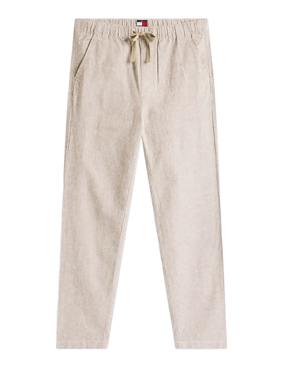 Tommy Jeans - TJM SONNY LINNEN MIX CHINO PANT - leinenhosen - ivy mink - 1