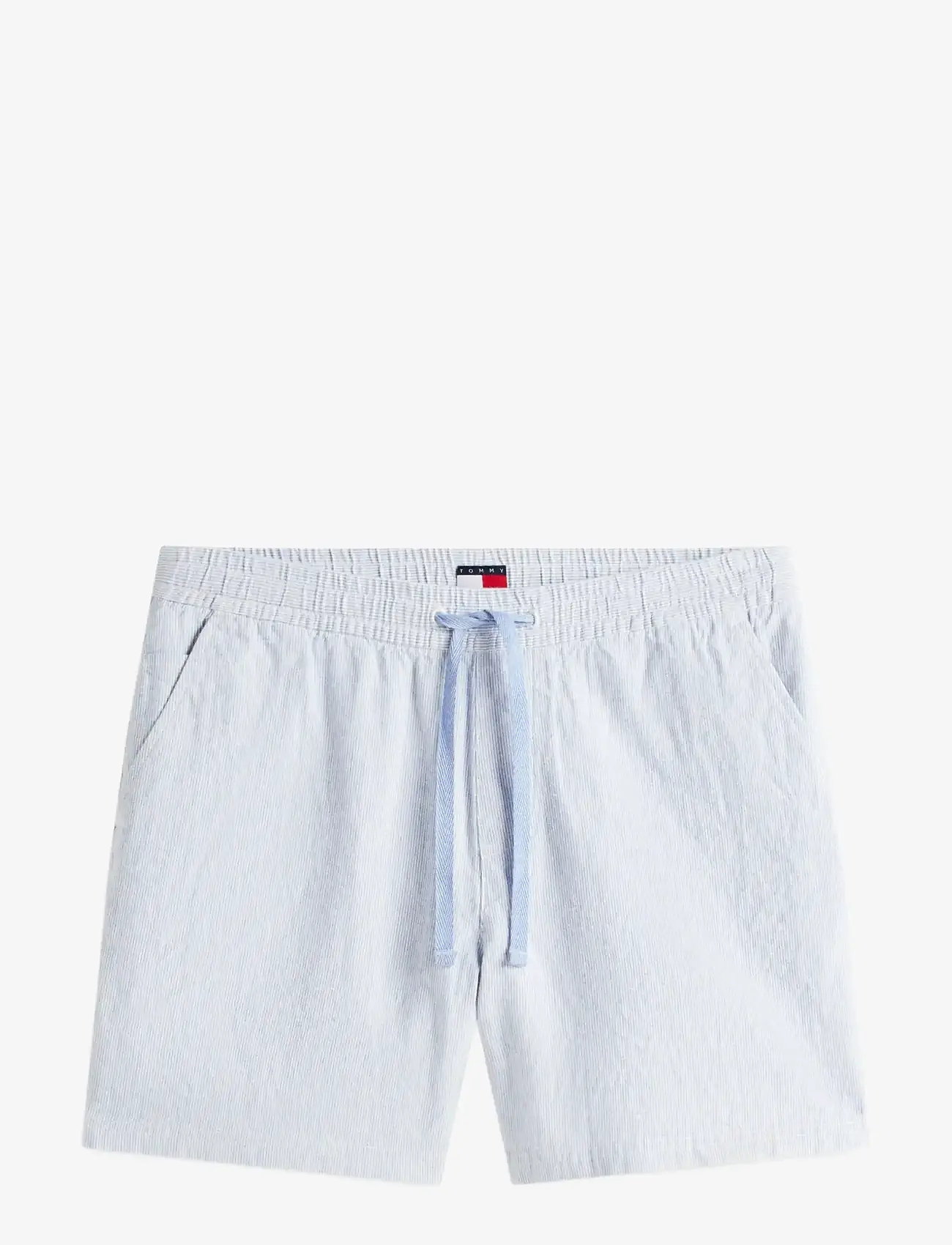 Tommy Jeans - TJM LINEN BLEND STRIPE SHORT - kiti variantai - blue twilight stripes - 1
