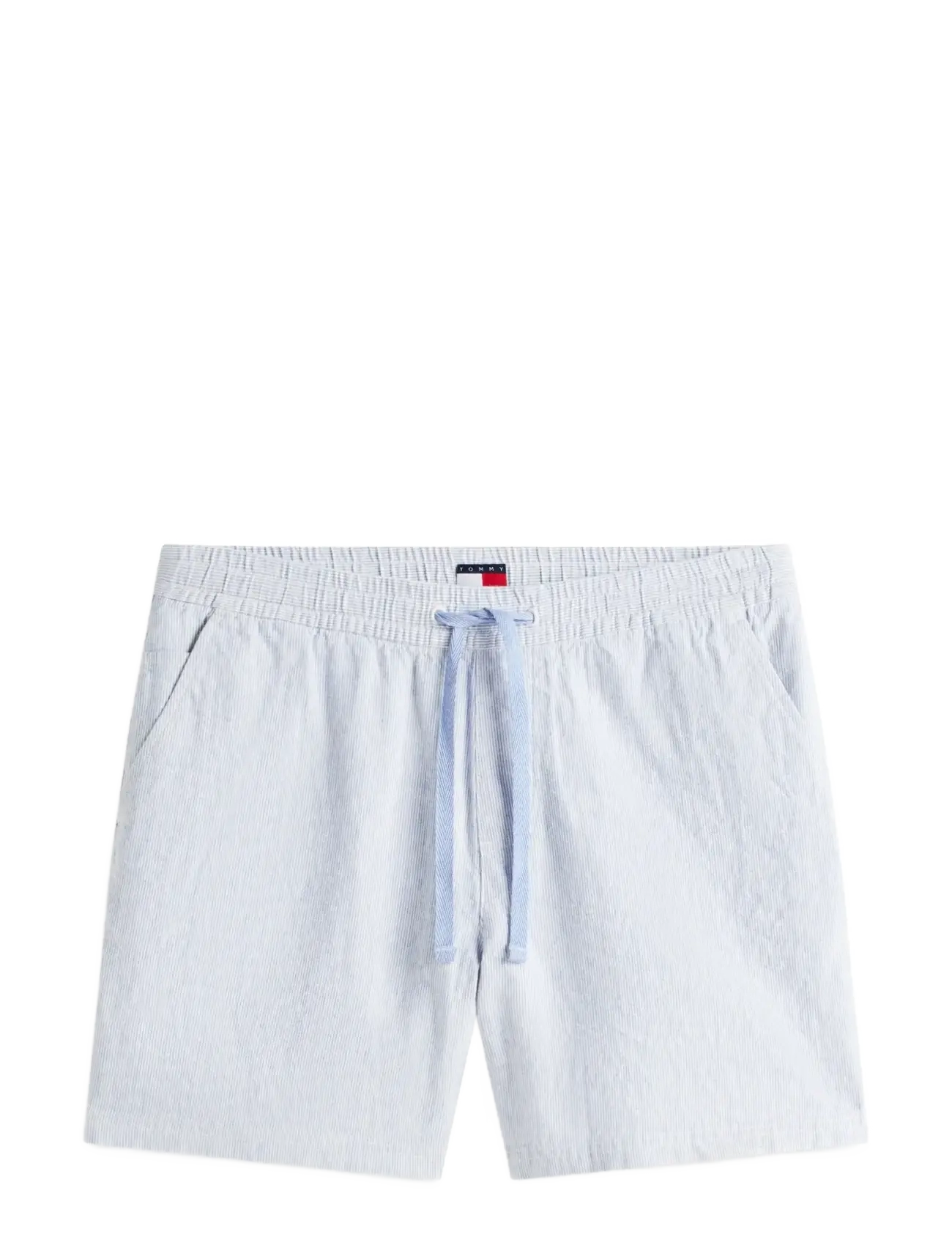 Tommy Jeans TJM LINEN BLEND STRIPE SHORT - Leinen-Shorts - BLUE TWILIGHT STRIPES / blue
