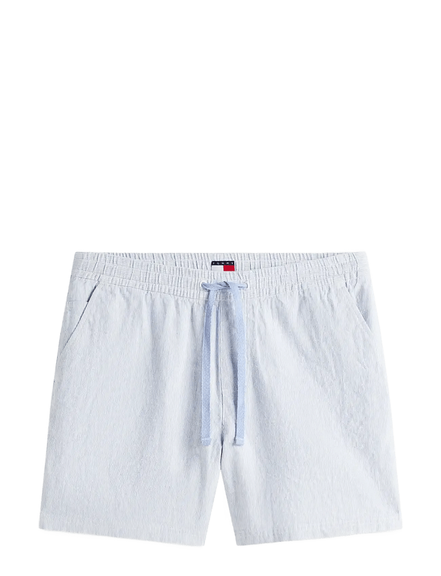 Tommy Jeans - TJM LINEN BLEND STRIPE SHORT - leinen-shorts - blue twilight stripes - 1