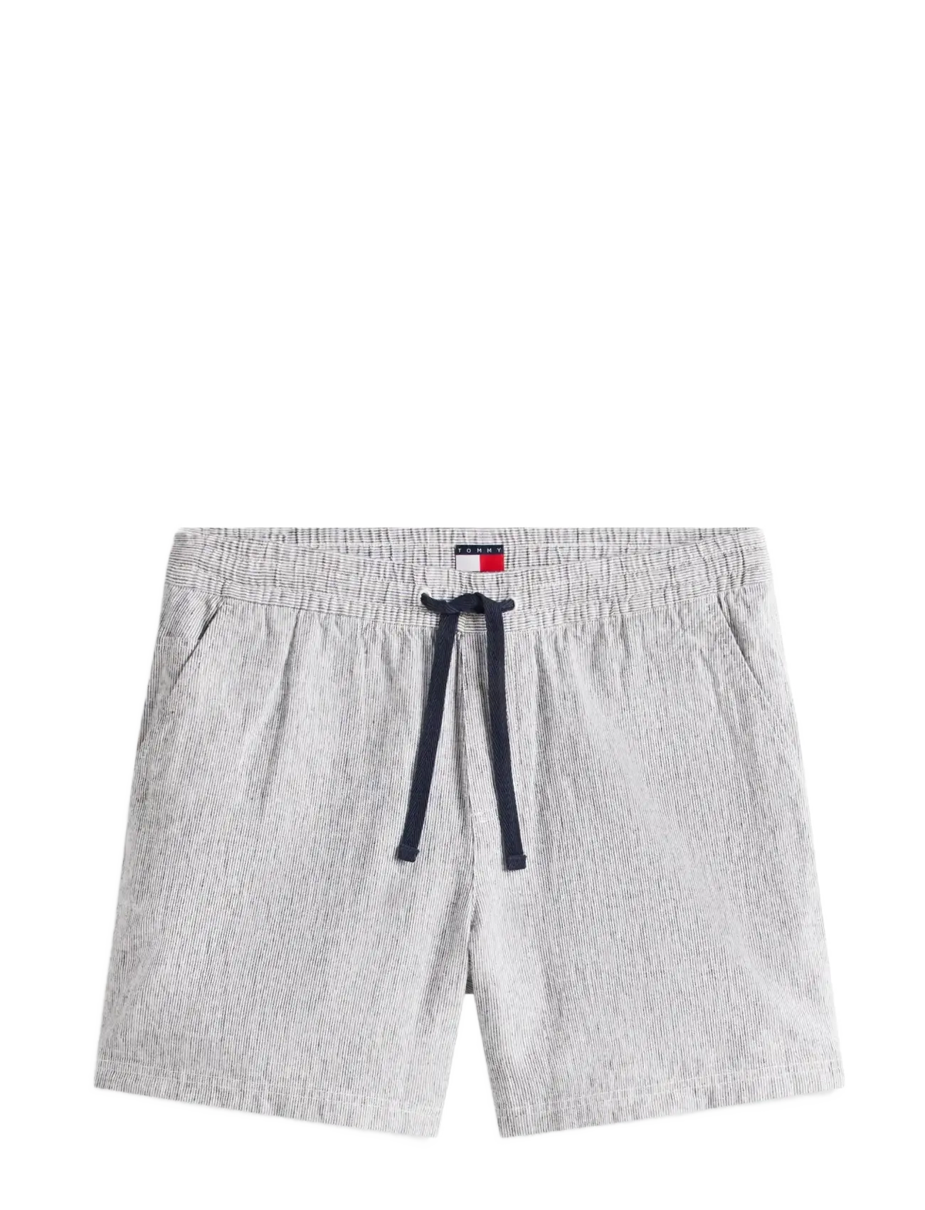 Tommy Jeans TJM LINEN BLEND STRIPE SHORT - Shorts - DARK NIGHT NAVY STRIPES / navy