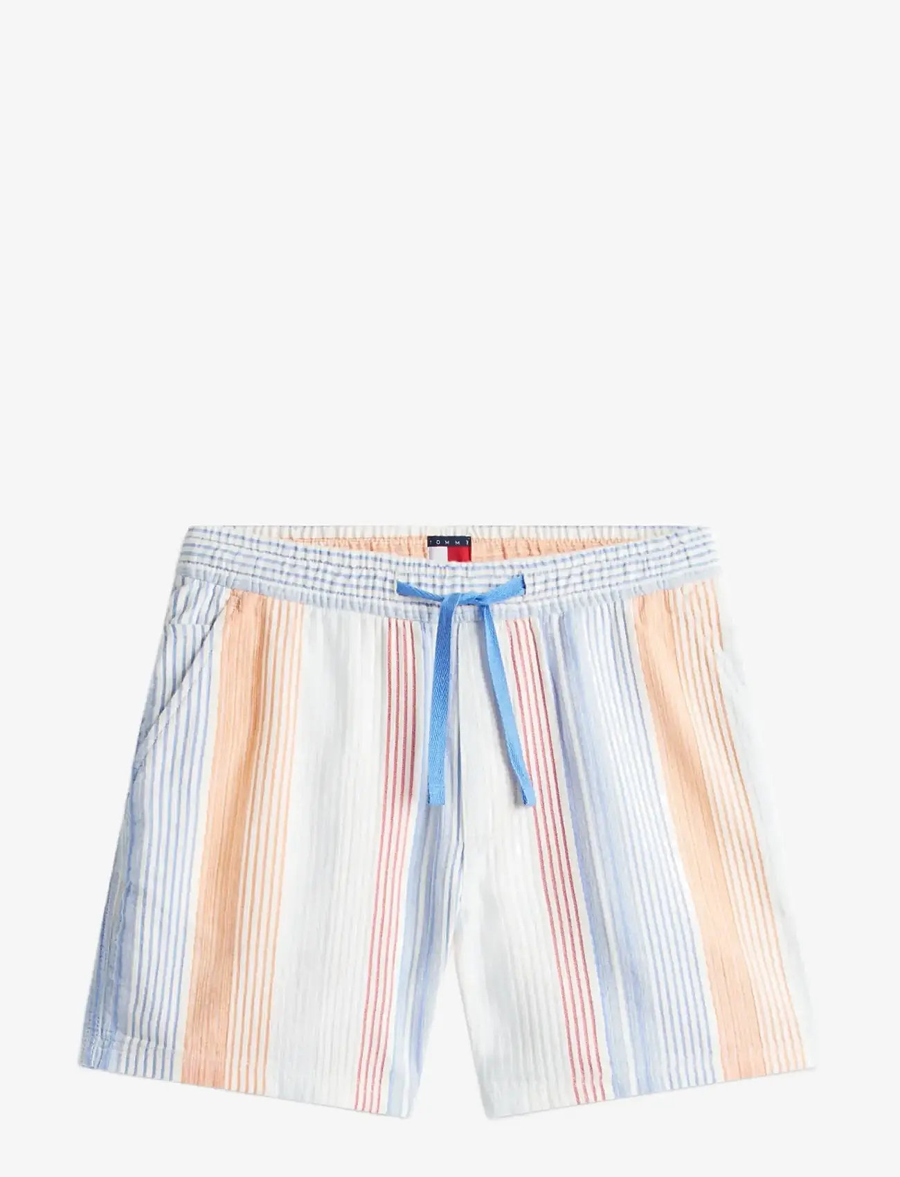 Tommy Jeans - TJM TEXTURED STRIPE SHORT EXT - lühikesed vabaajapüksid - ancient white stripes - 1