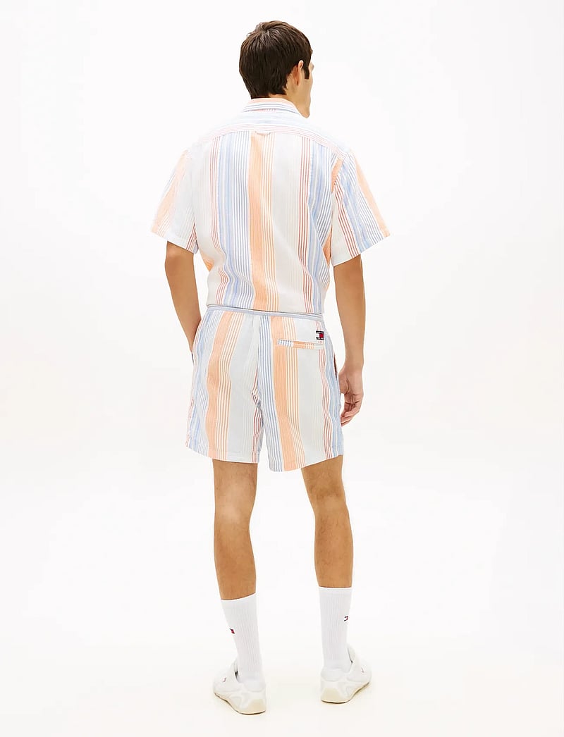 Tommy Jeans - TJM TEXTURED STRIPE SHORT EXT - lühikesed vabaajapüksid - ancient white stripes - 2