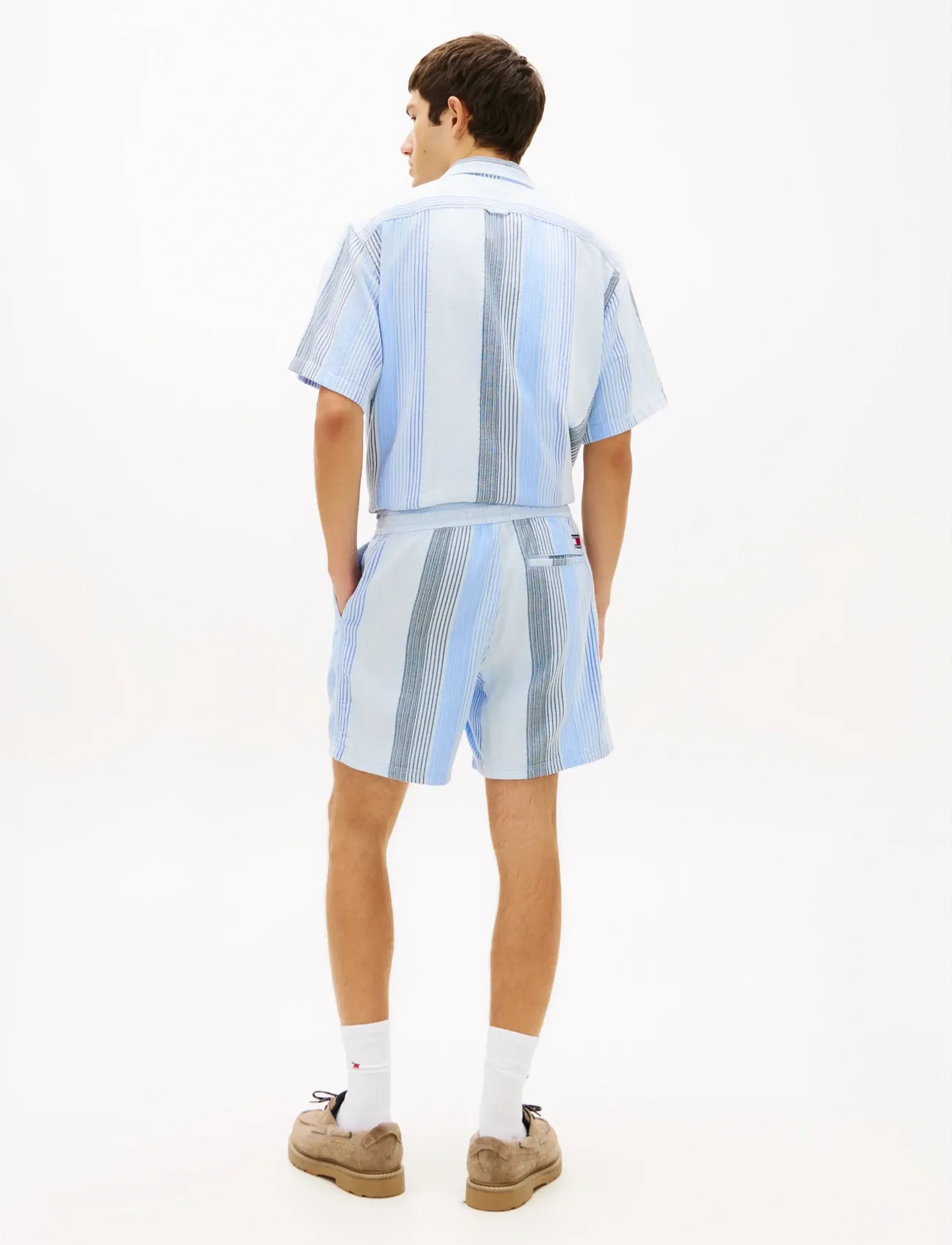 Tommy Jeans - TJM TEXTURED STRIPE SHORT EXT - casual shorts - sweet blue stripes - 2