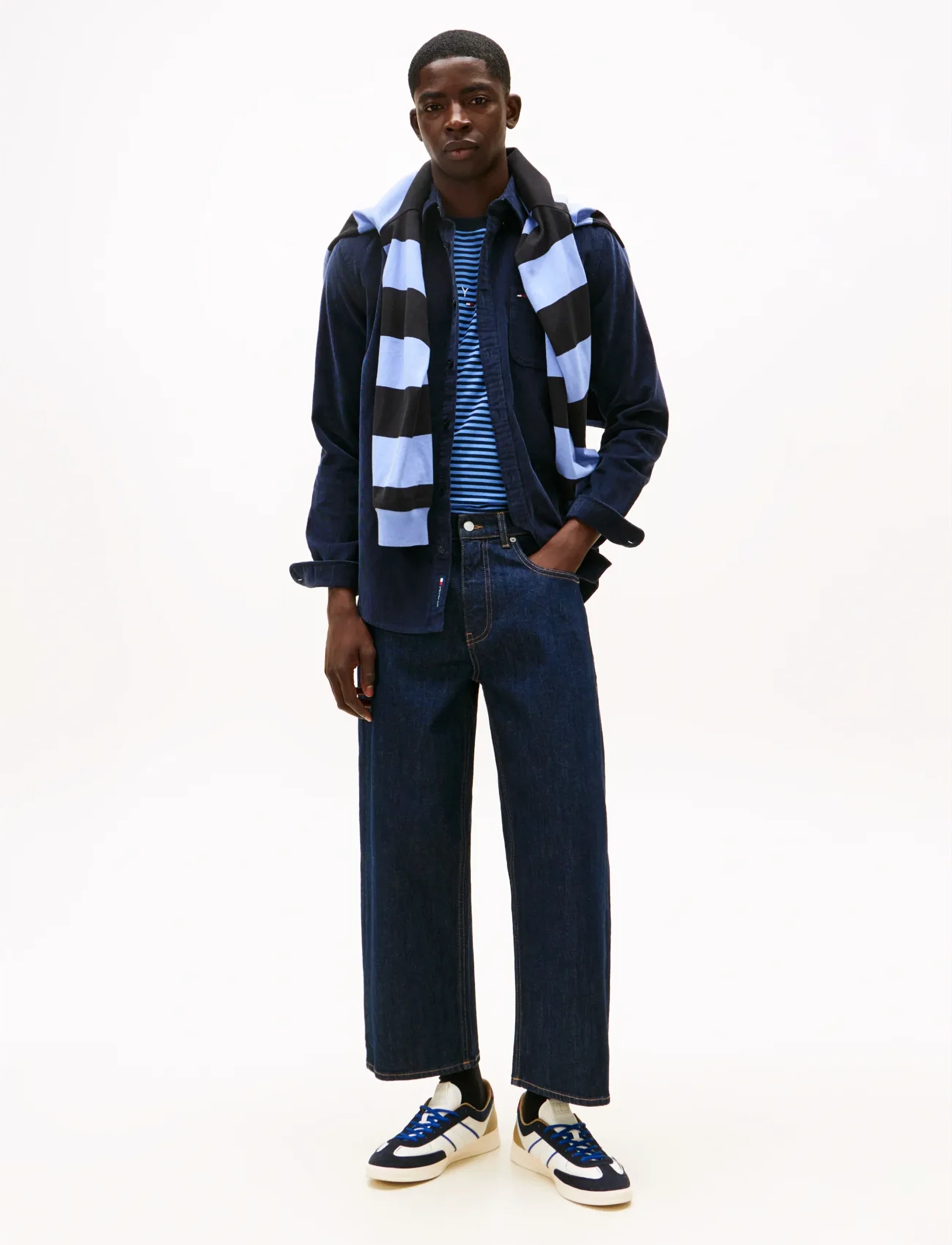 Tommy Jeans - TJM REG BABY CORD SHIRT EXT - dark night navy - 2