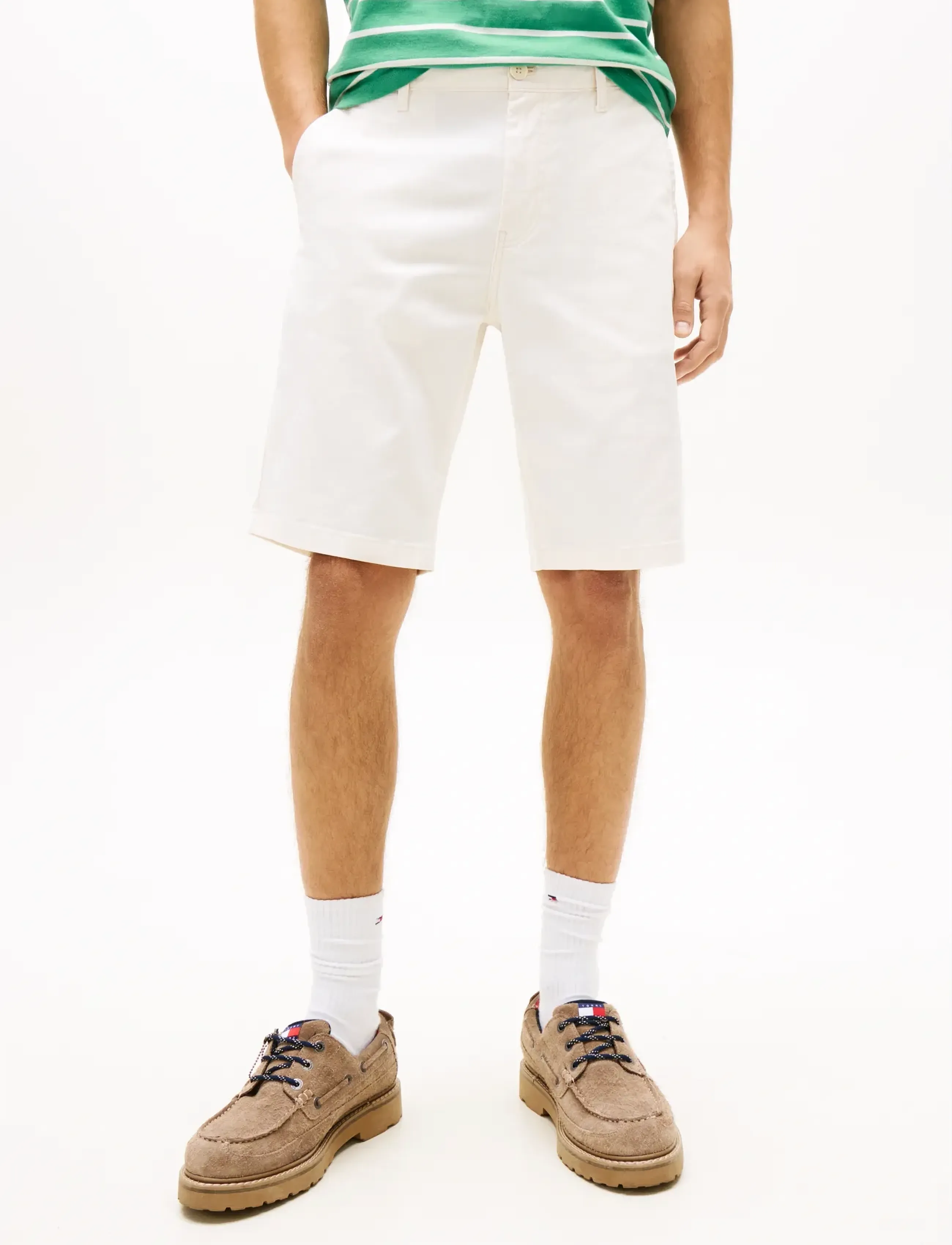 Tommy Jeans TJM SCANTON SHORT - Tommy Hilfiger - ANCIENT WHITE / white