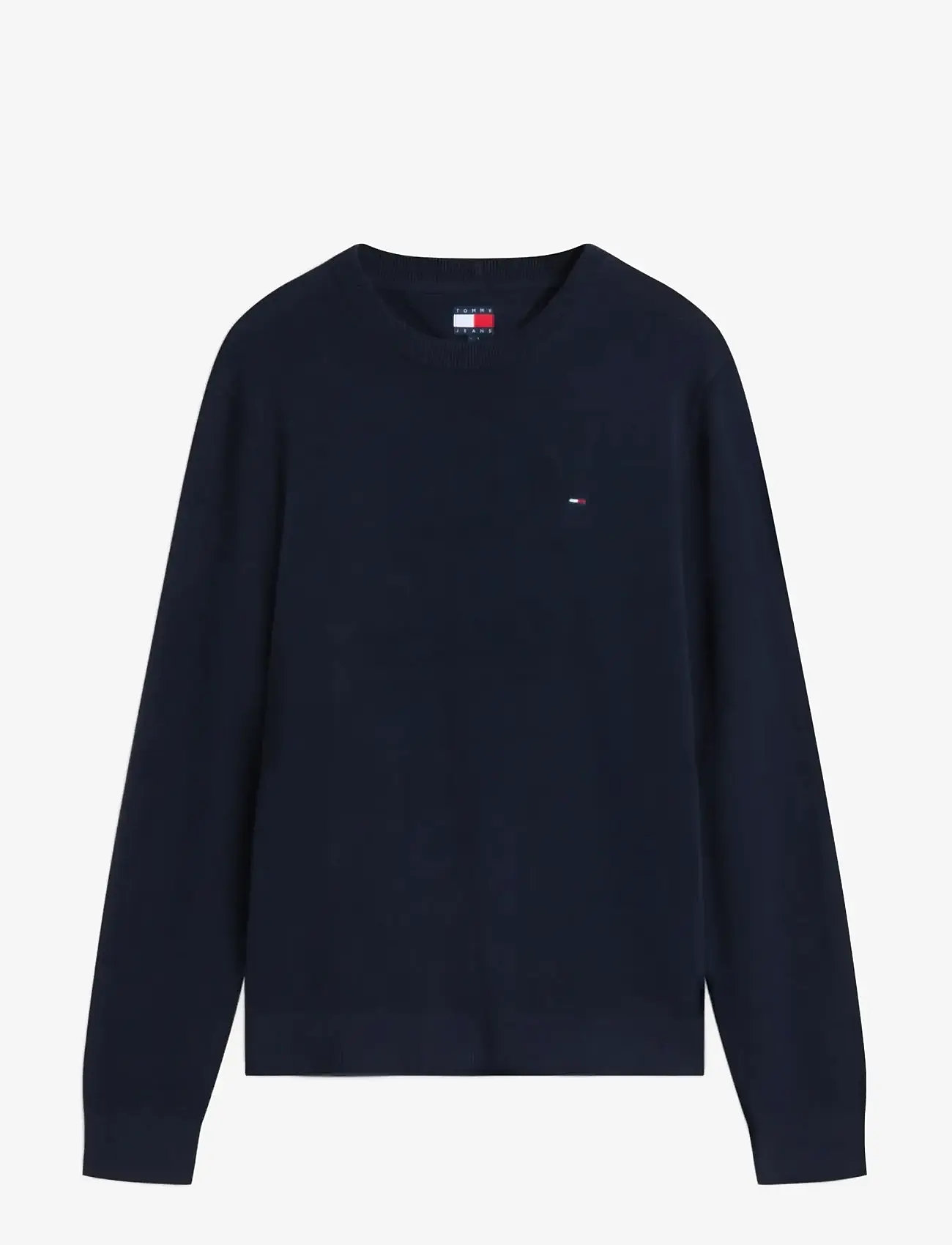 Tommy Jeans - TJM SLIM ESS LIGHT SWEATER EXT - Ümmarguse kaelusega kudumid - dark night navy - 1
